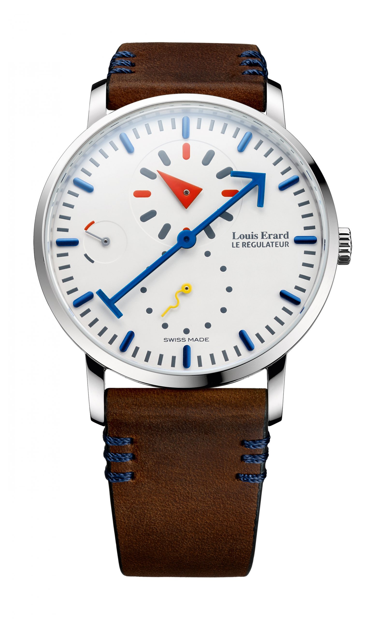 Louis Erard Excellence Regulator Limited Edition X Alain Silberstein luxury timepiece - detailed view