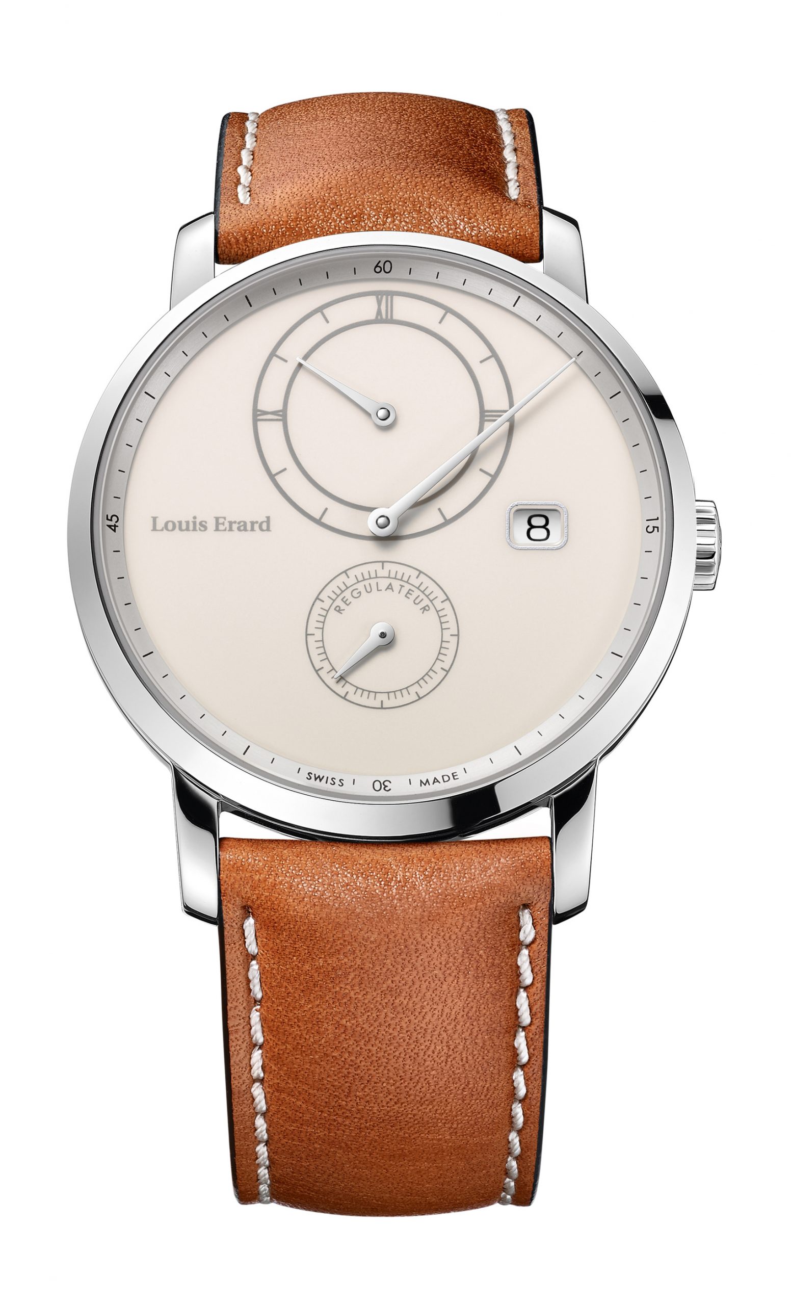 Louis Erard Excellence Regulator Limited Edition X Eric Giroud luxury timepiece - detailed view