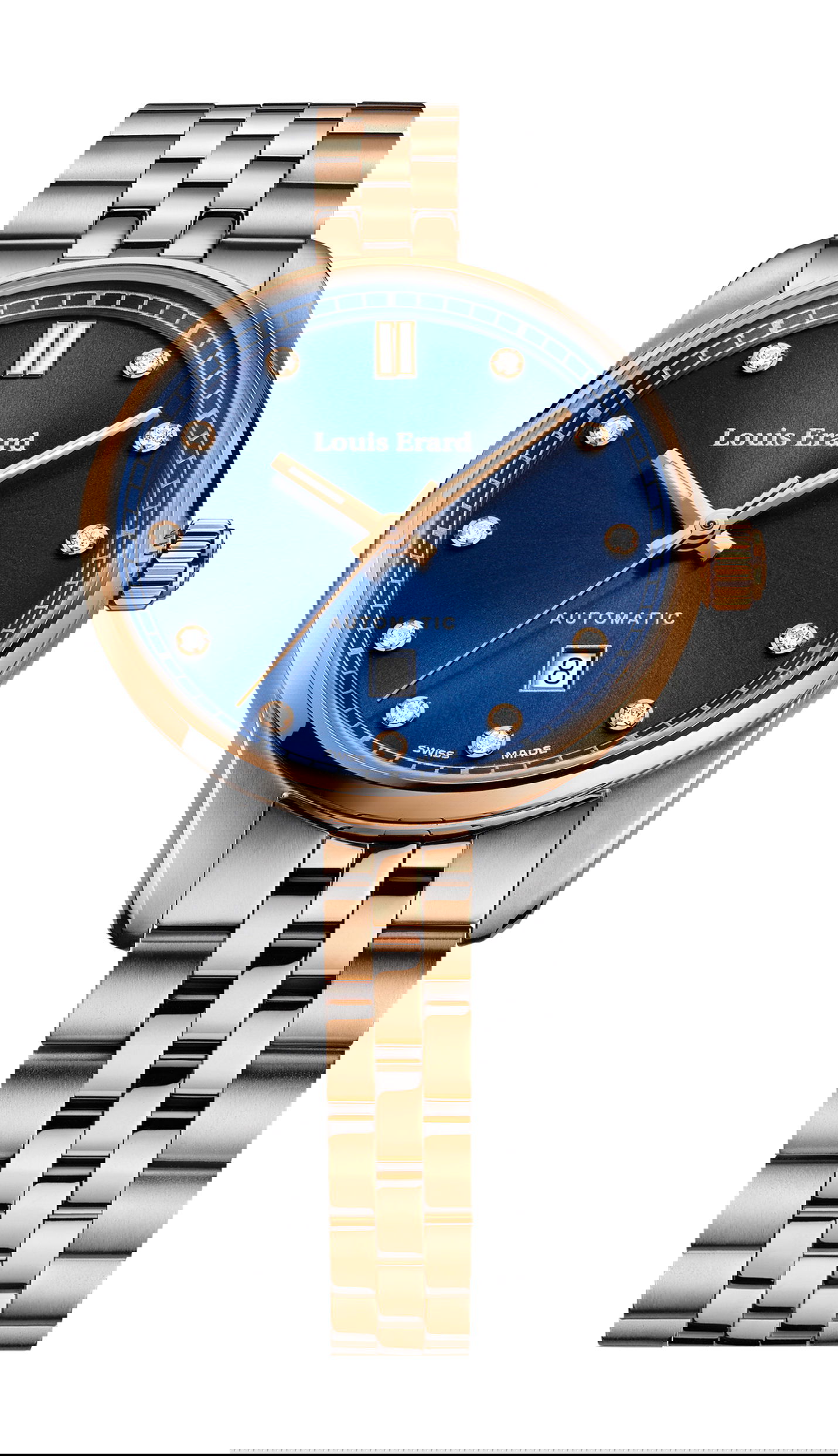 Louis Erard Héritage Lady Diamonds luxury timepiece - detailed view