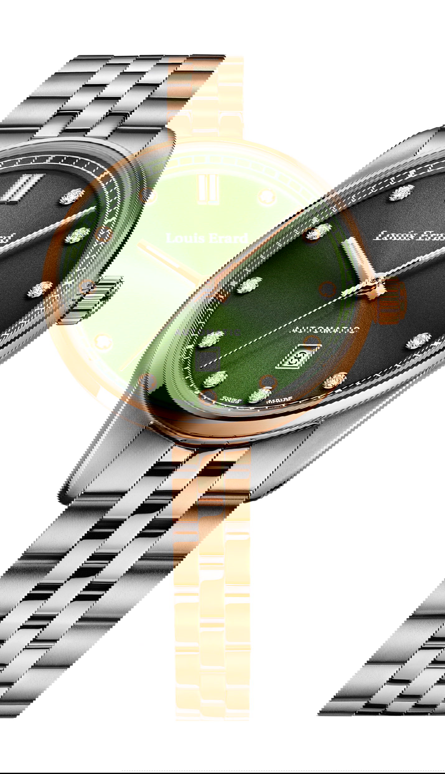 Louis Erard Héritage Lady Diamonds luxury timepiece - detailed view