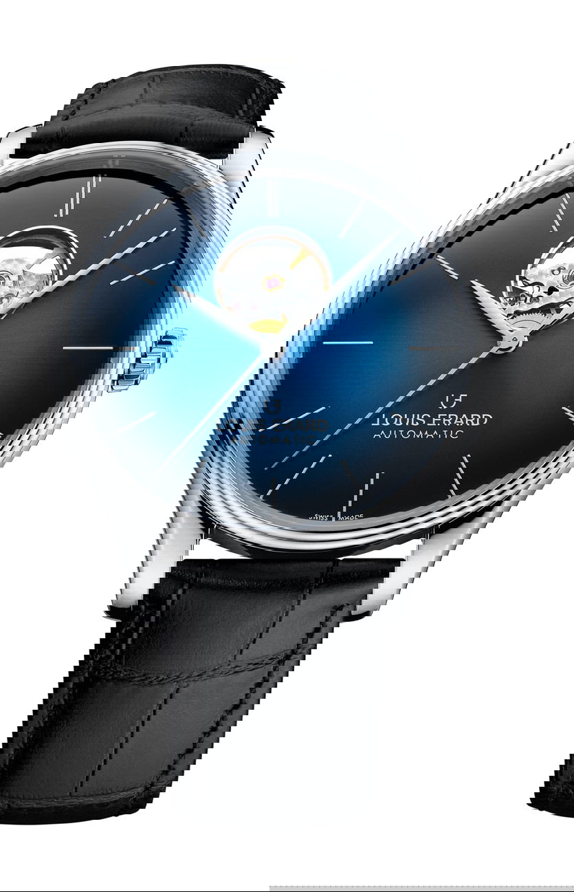 Louis Erard Héritage Open luxury timepiece - detailed view