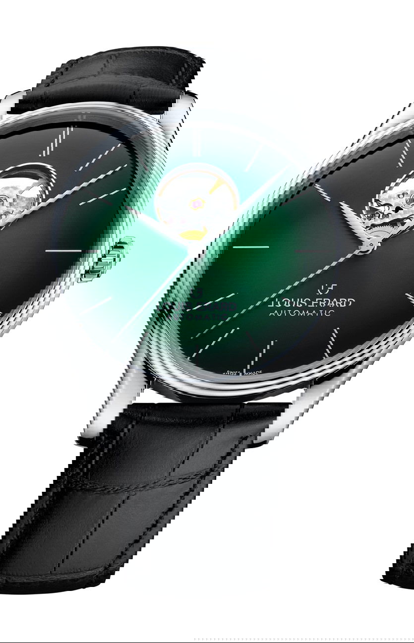 Louis Erard Héritage Open luxury timepiece - detailed view