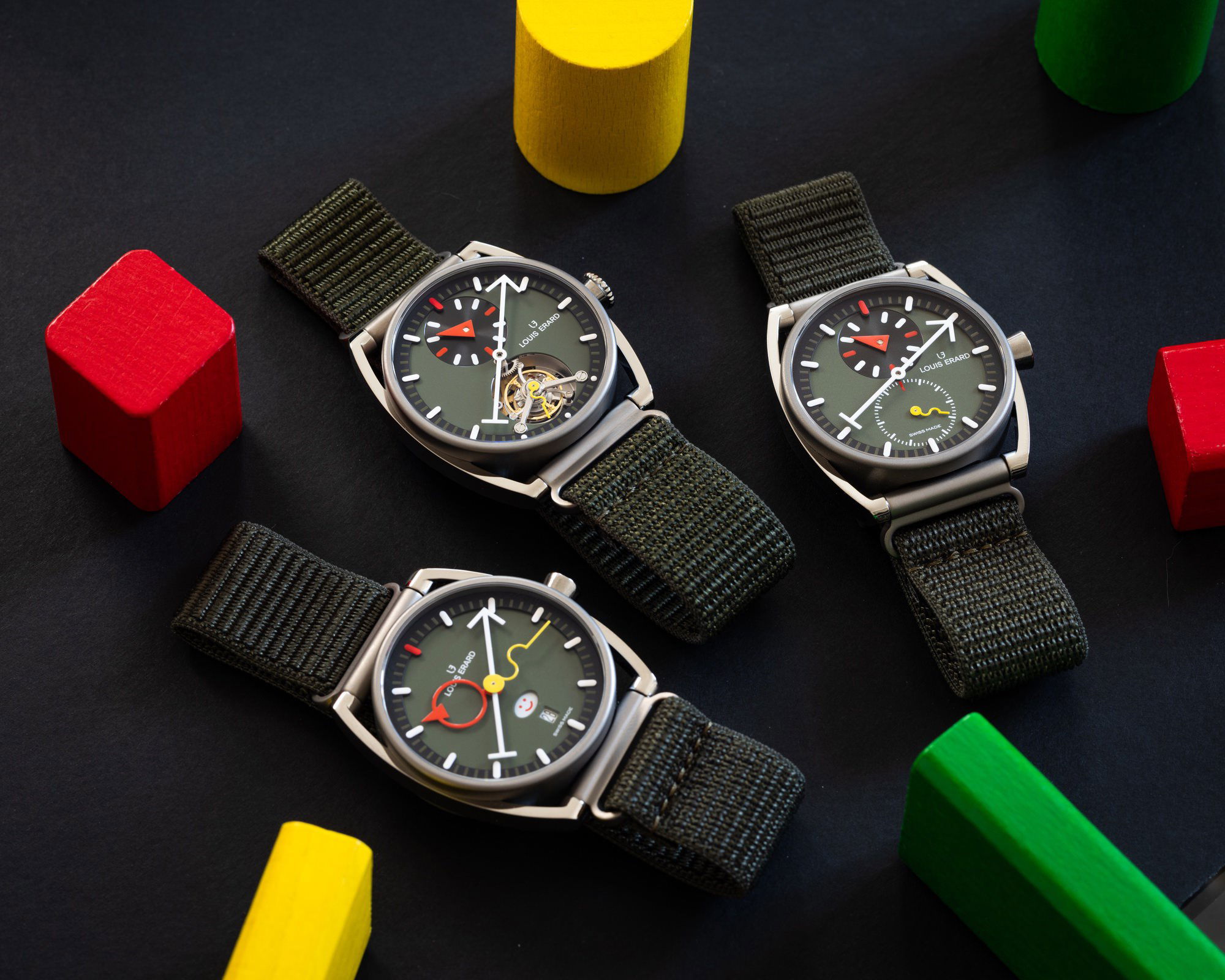 Louis Erard Excellence La Semaine Louis Erard x Alain Silberstein Khaki - View 2