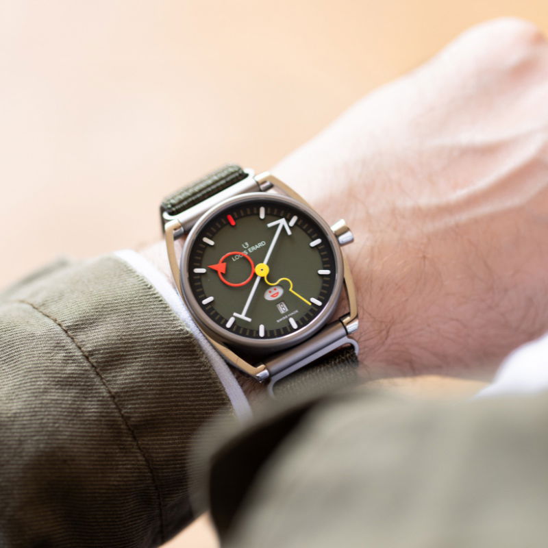 Louis Erard Excellence La Semaine Louis Erard x Alain Silberstein Khaki - View 3