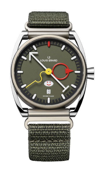 Louis Erard Excellence La Semaine Louis Erard x Alain Silberstein Khaki watch