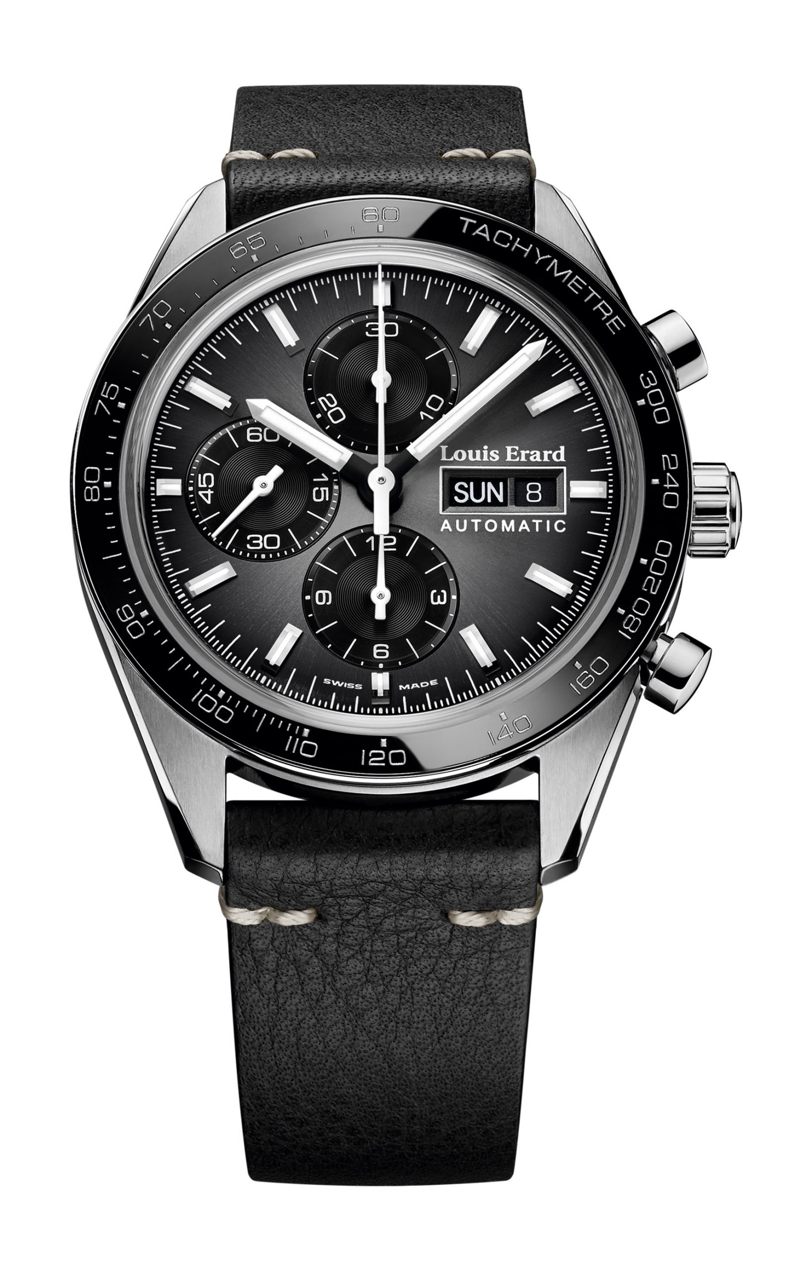Louis Erard La Sportive Limited Edition Titanium luxury timepiece - detailed view