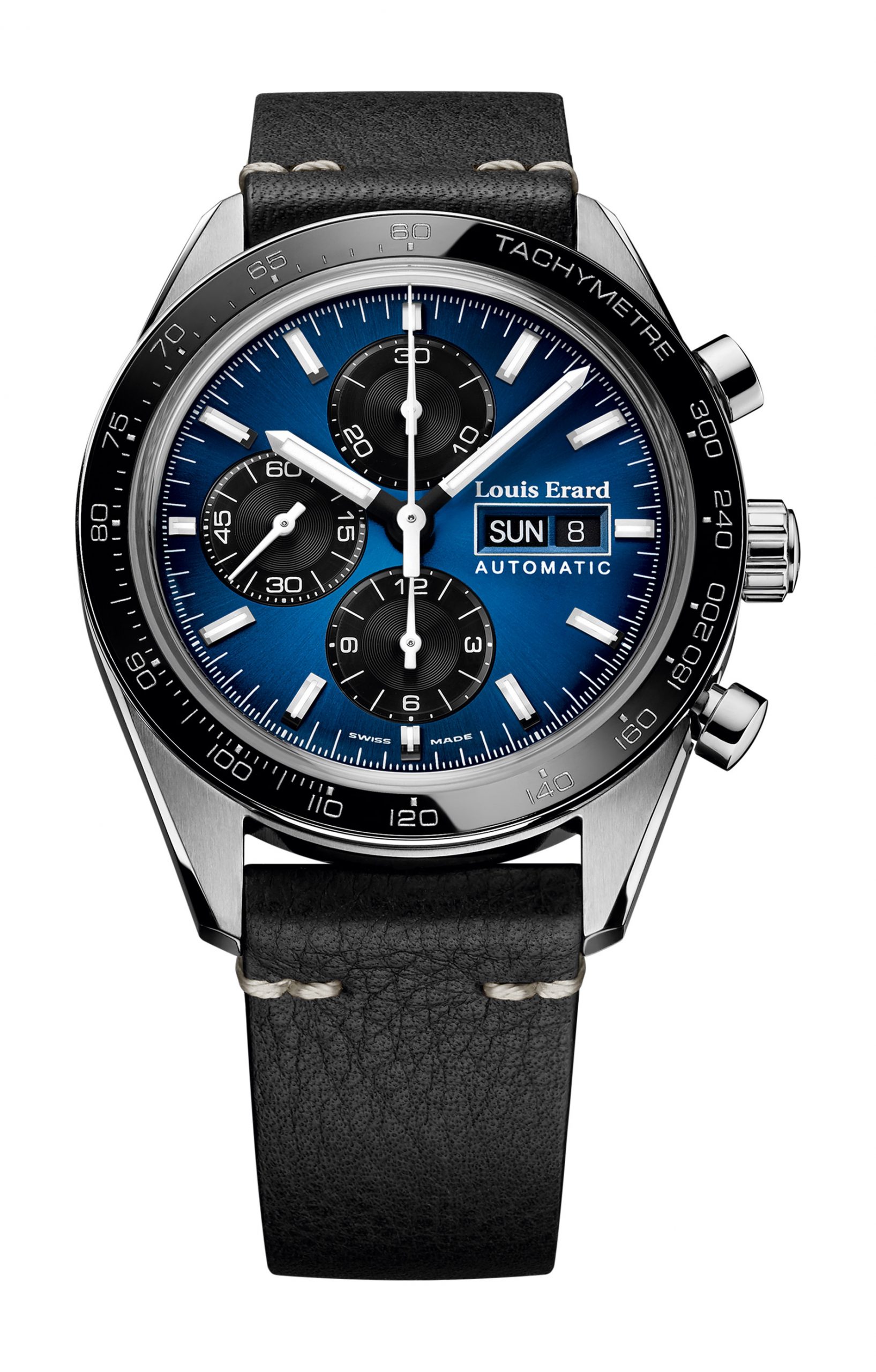 Louis Erard La Sportive Limited Edition Titanium luxury timepiece - detailed view
