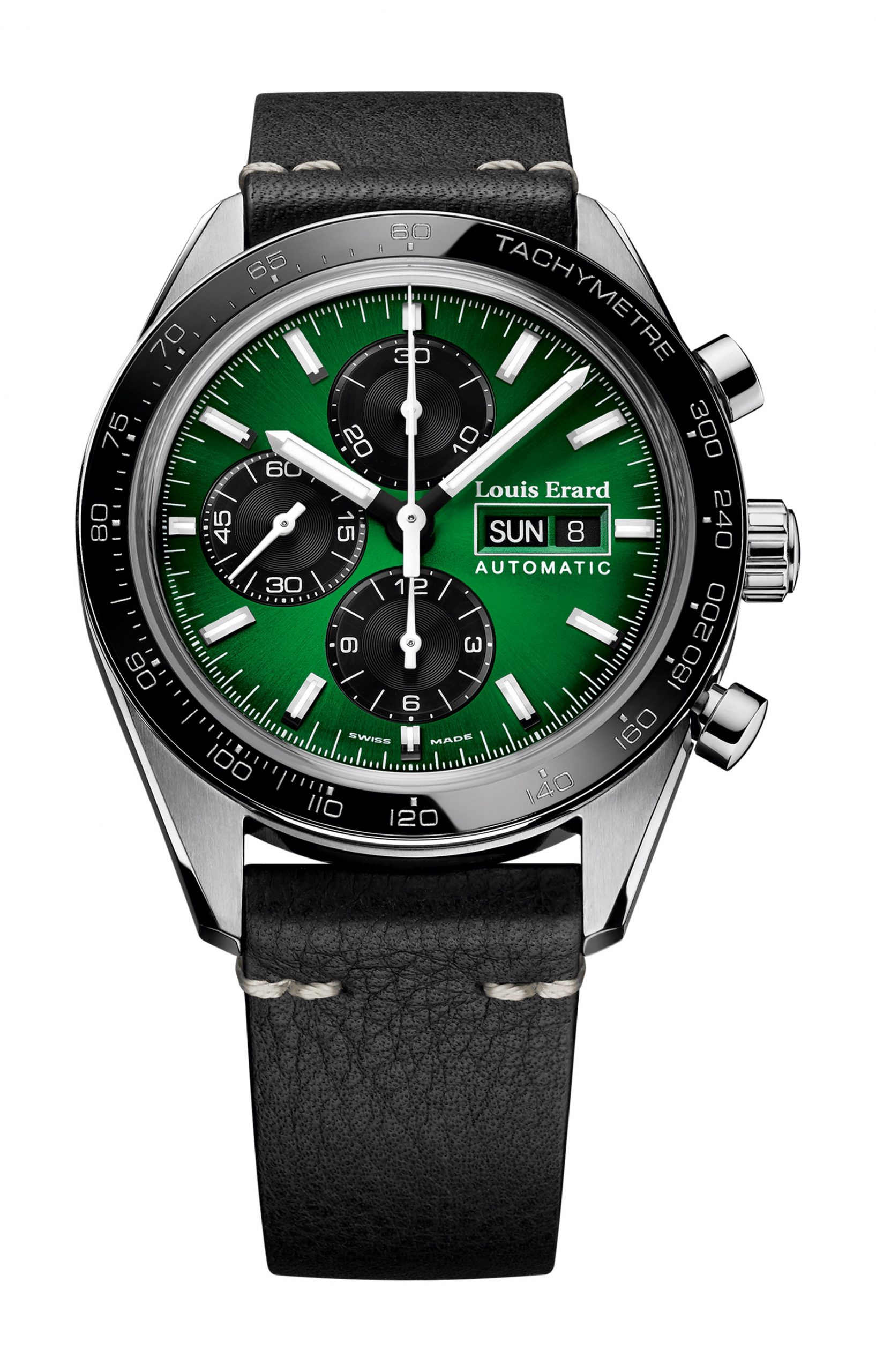 Louis Erard La Sportive Limited Edition Titanium luxury timepiece - detailed view