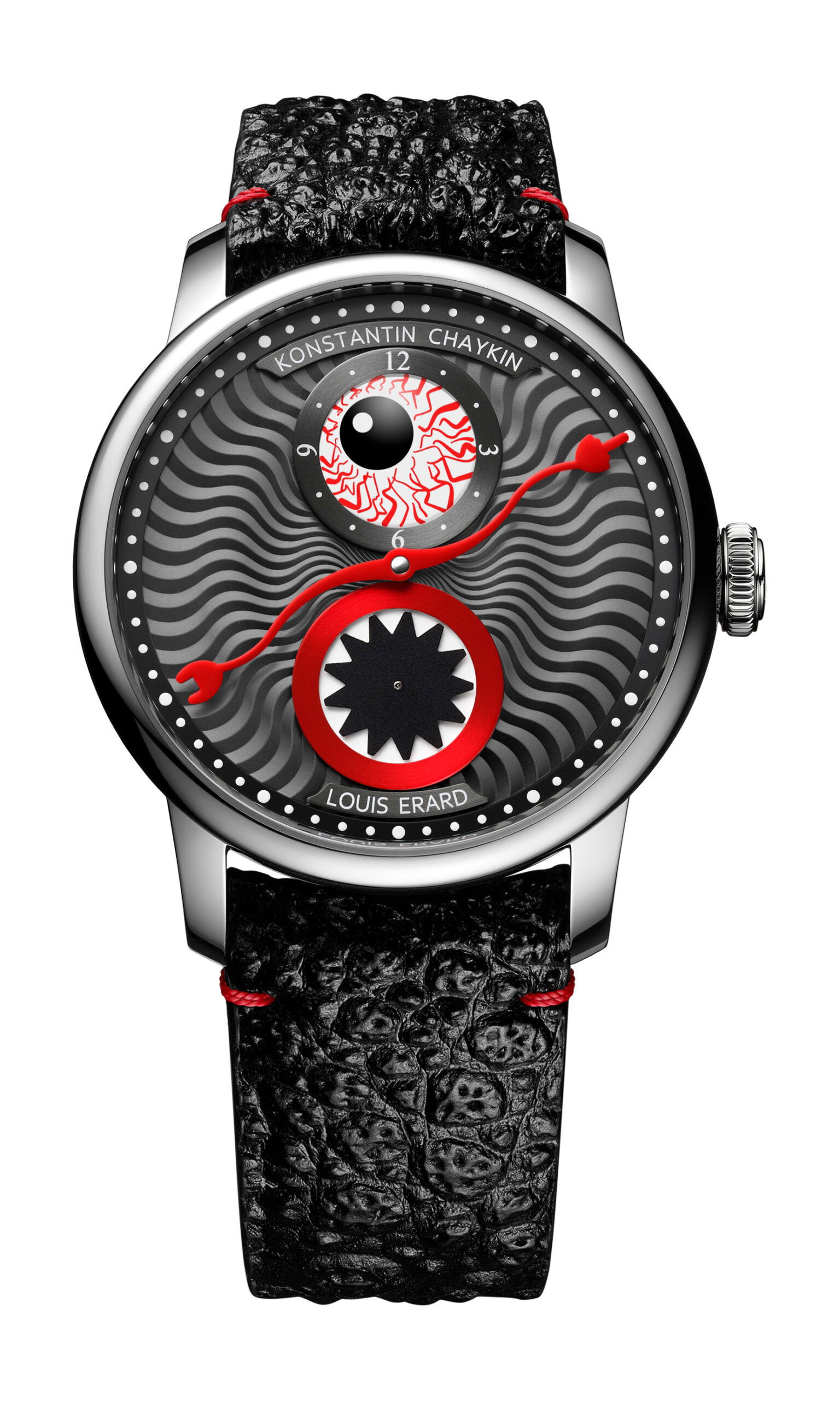Louis Erard Excellence Le Régulateur Louis Erard x Konstantin Chaykin Dusk to Dawn luxury timepiece - detailed view