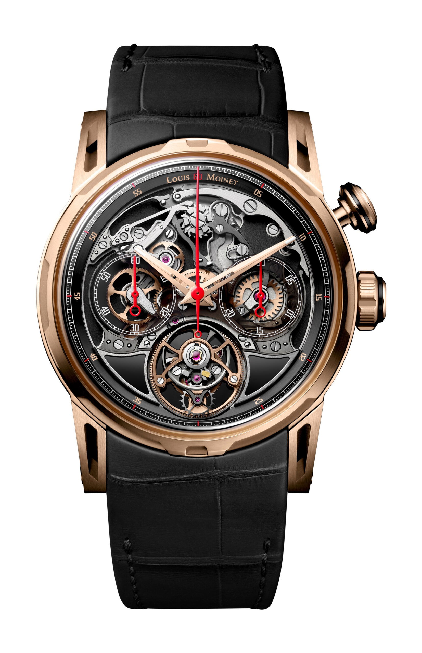 Louis Moinet Impulsion Onyx luxury timepiece - detailed view