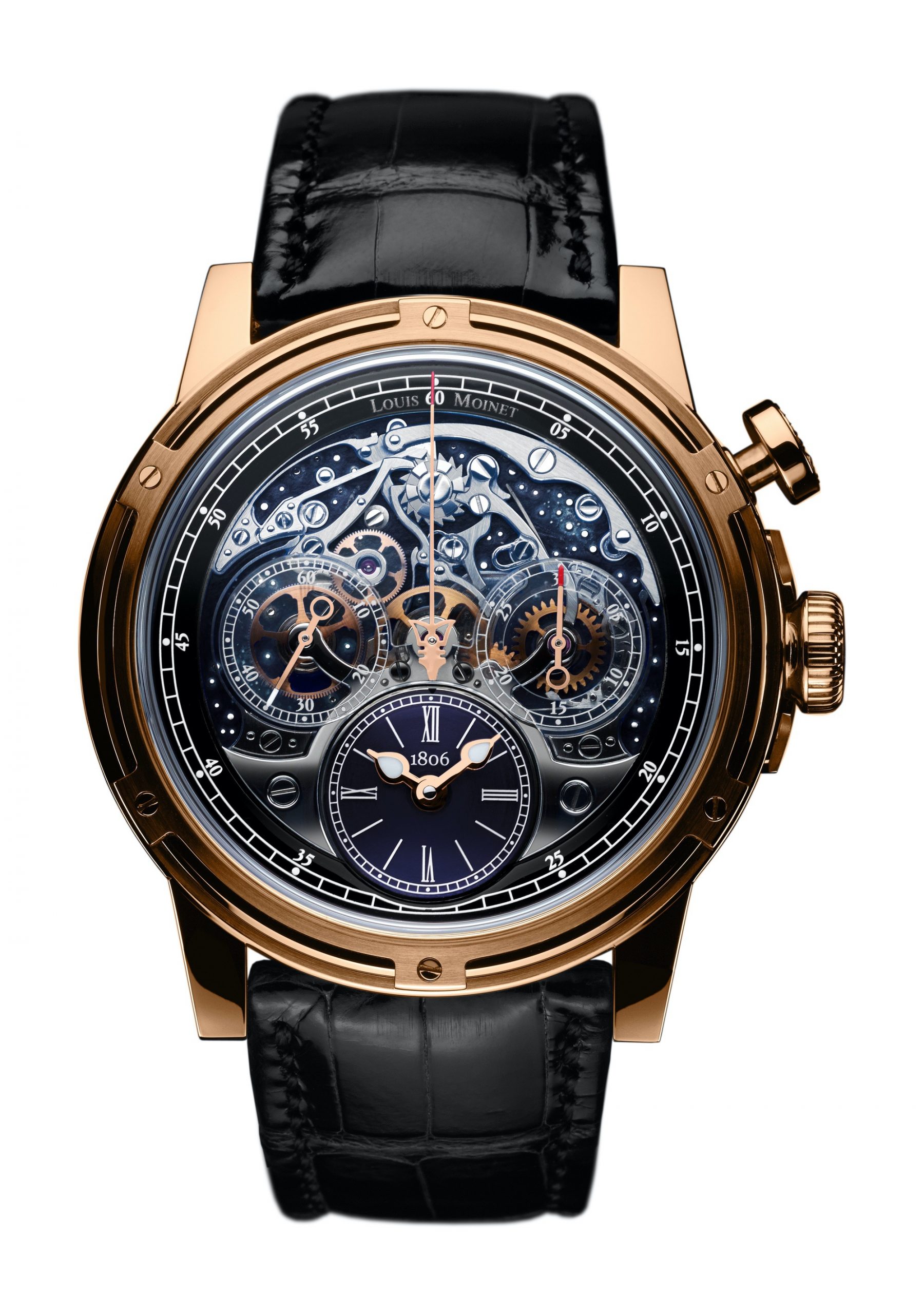Louis Moinet Memoris 200th Anniversary luxury timepiece - detailed view