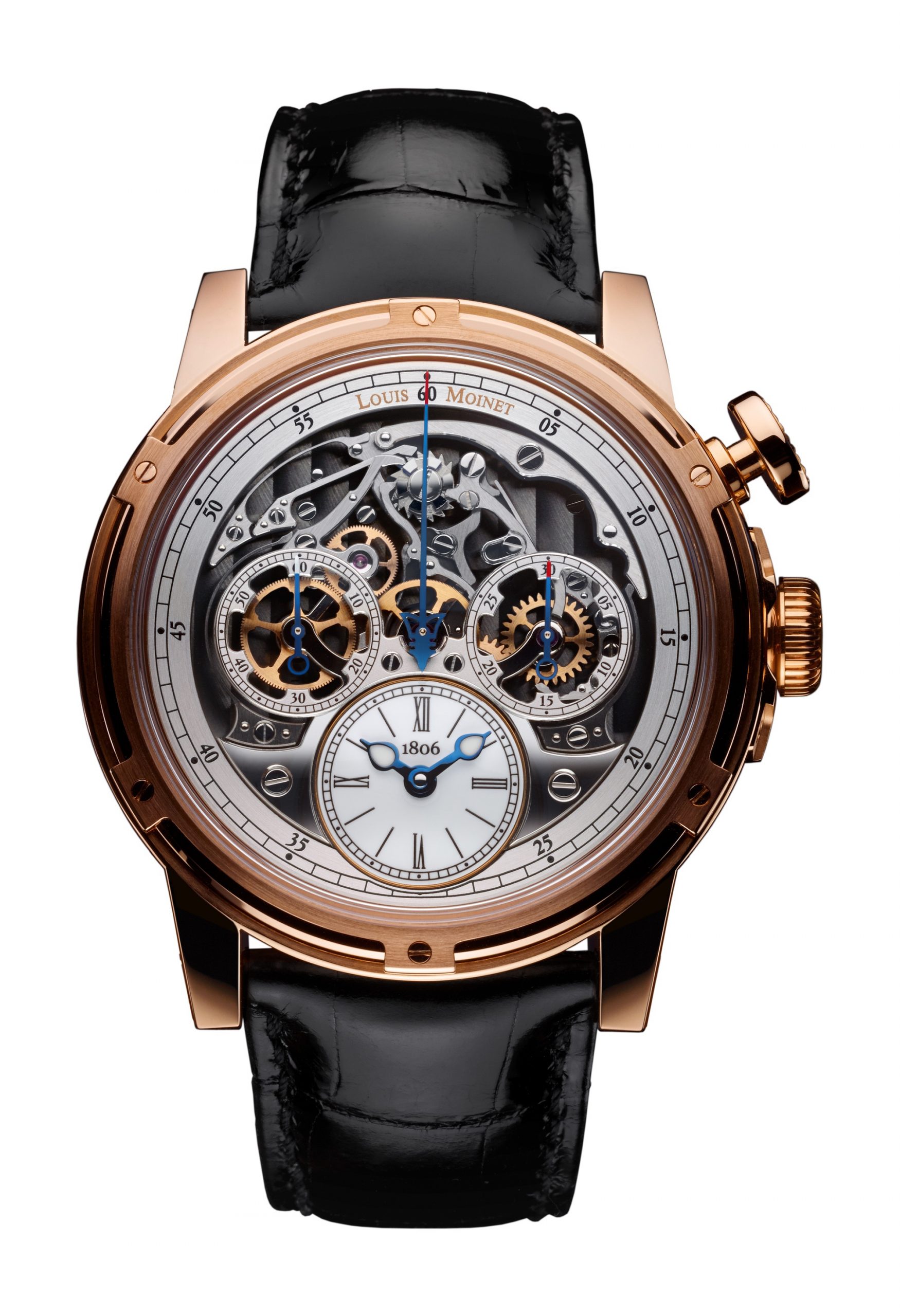 Louis Moinet Memoris luxury timepiece - detailed view
