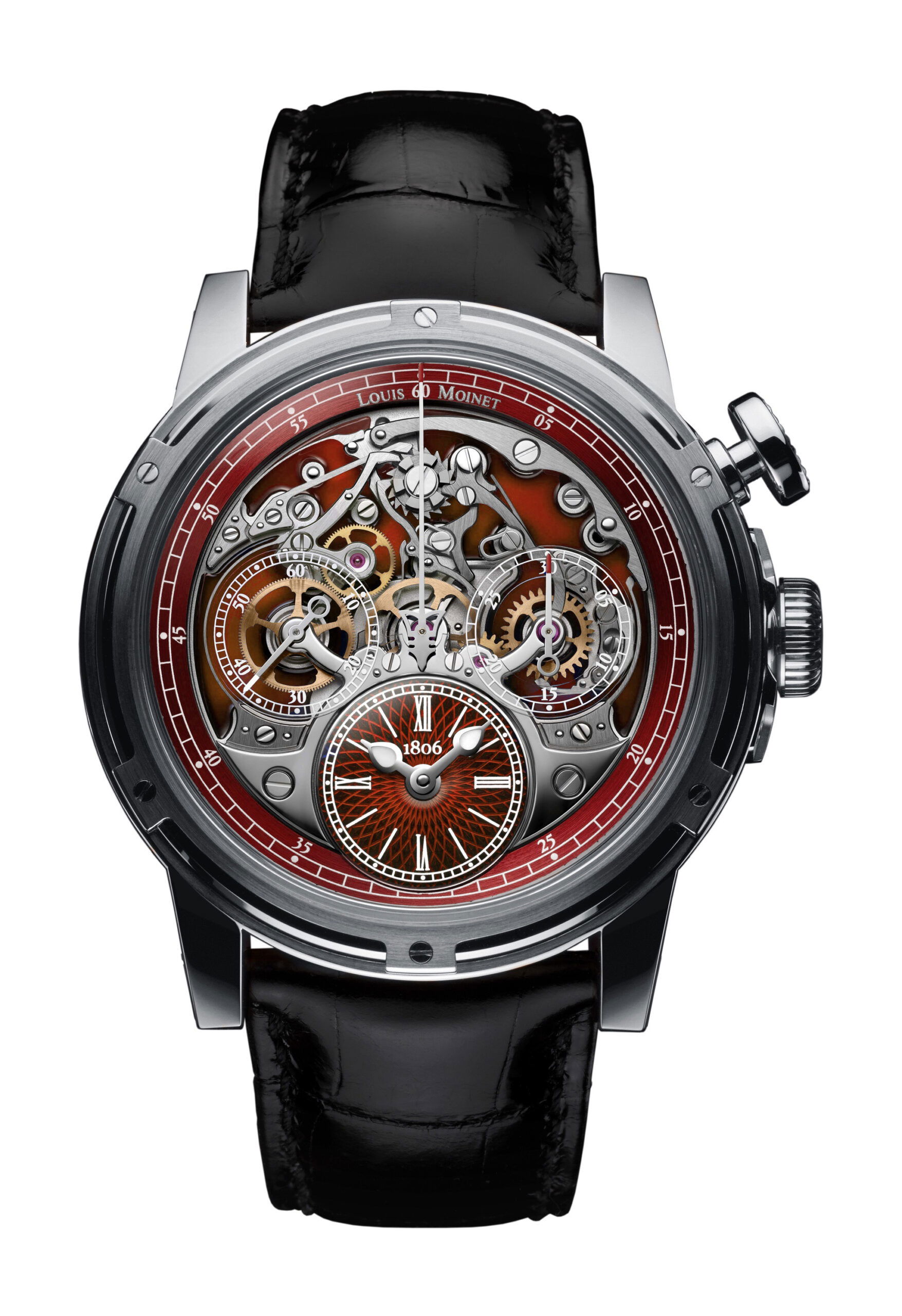 Louis Moinet Memoris luxury timepiece - detailed view