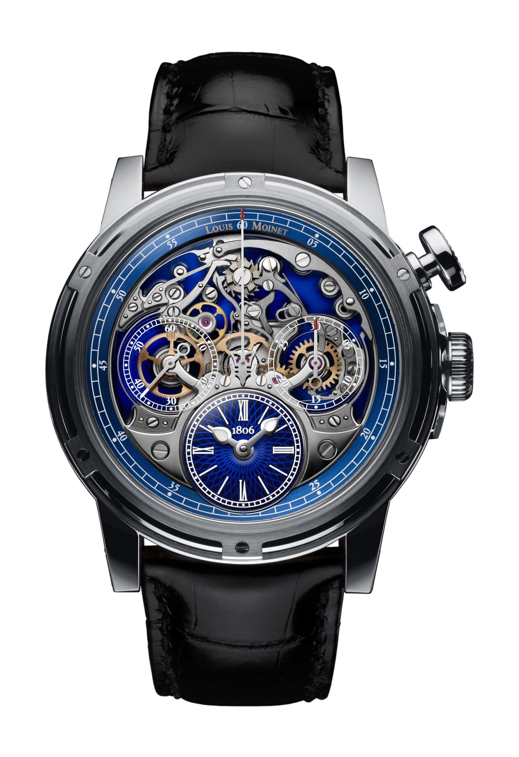 Louis Moinet Memoris luxury timepiece - detailed view
