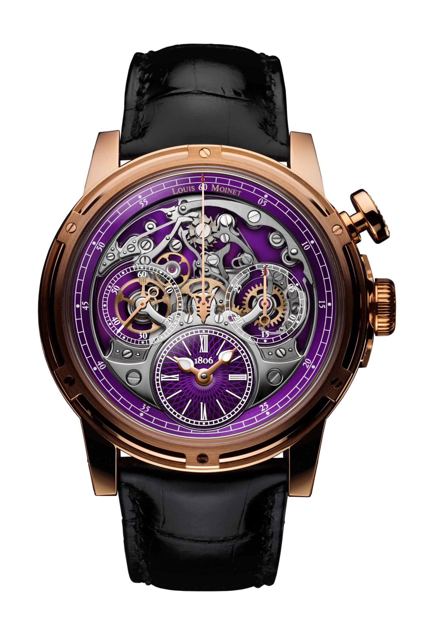 Louis Moinet Memoris luxury timepiece - detailed view