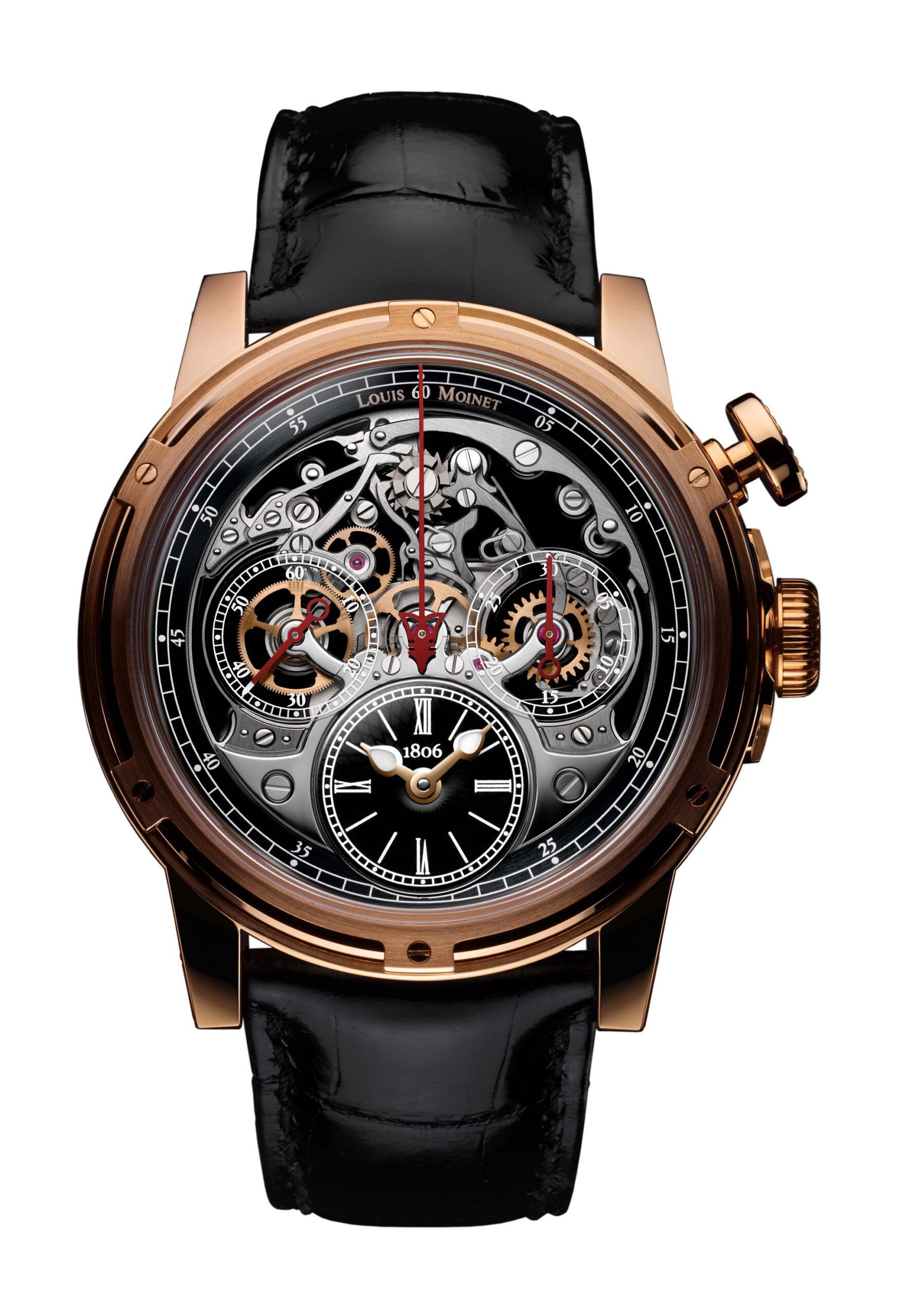 Louis Moinet Memoris luxury timepiece - detailed view