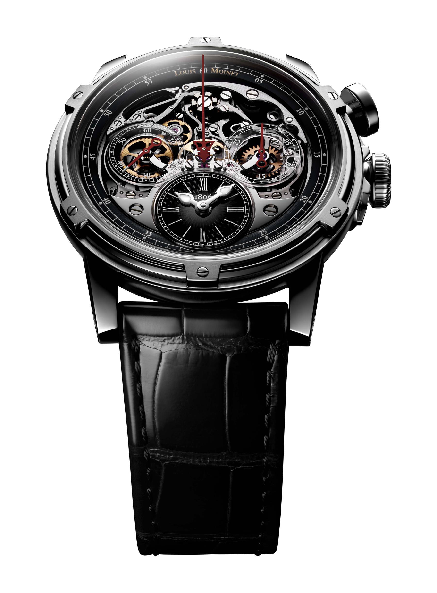Louis Moinet Memoris Superlight Black - View 3