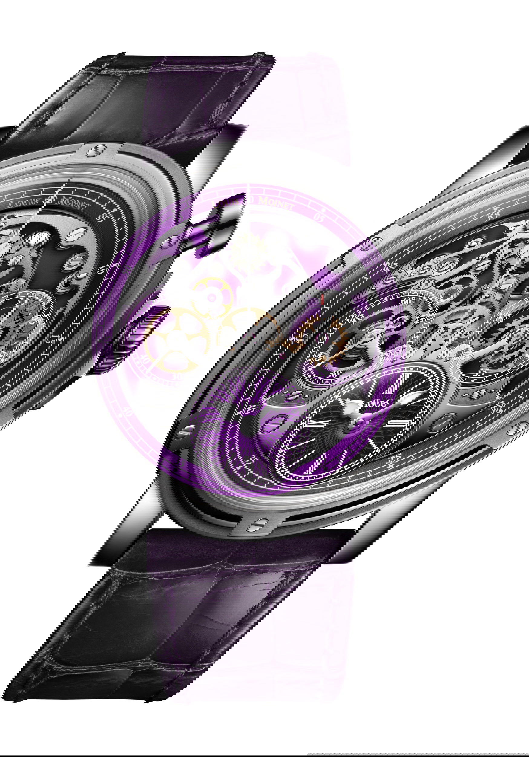 Louis Moinet Memoris Superlight luxury timepiece - detailed view