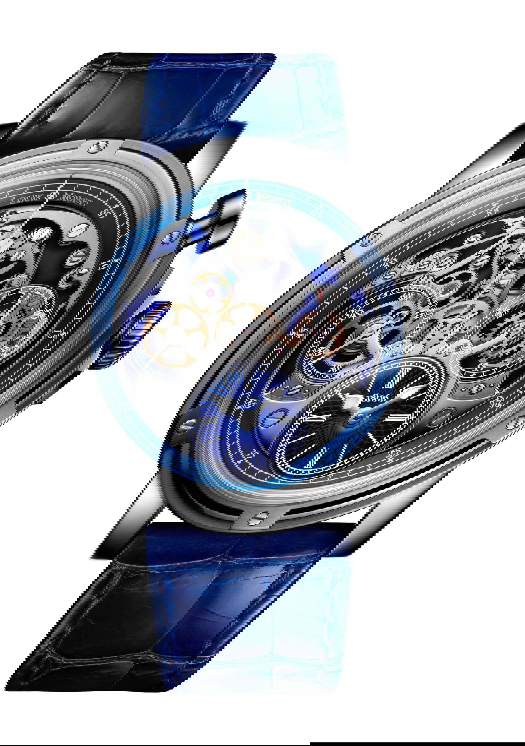 Louis Moinet Memoris Superlight luxury timepiece - detailed view