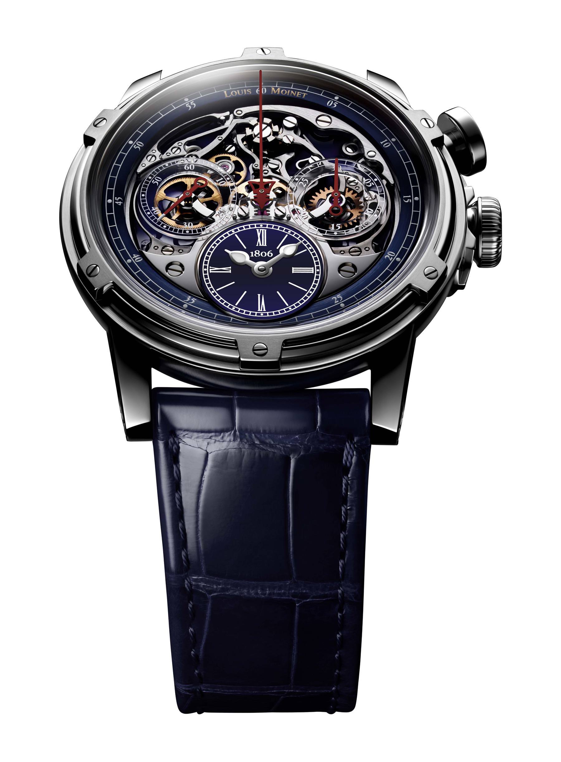 Louis Moinet Memoris Superlight Midnight Blue - View 2