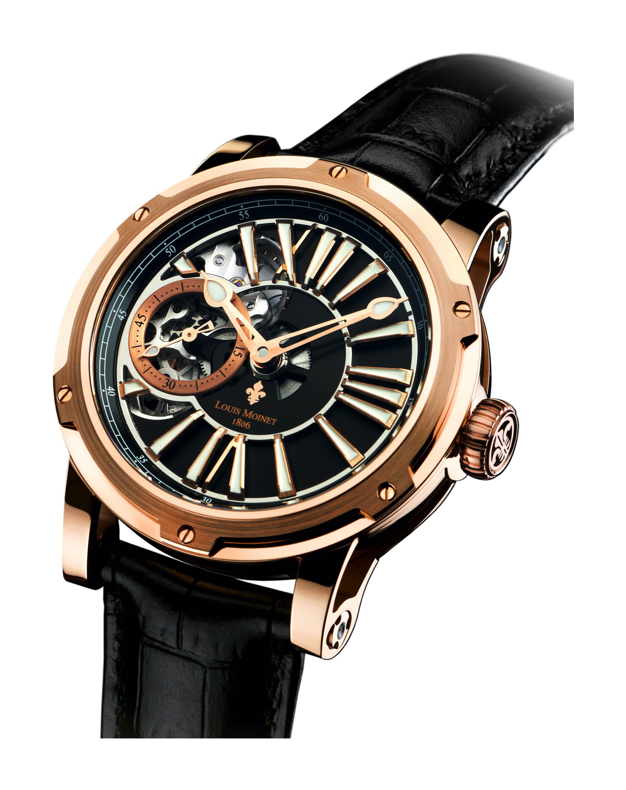 Louis Moinet Metropolis luxury timepiece - detailed view