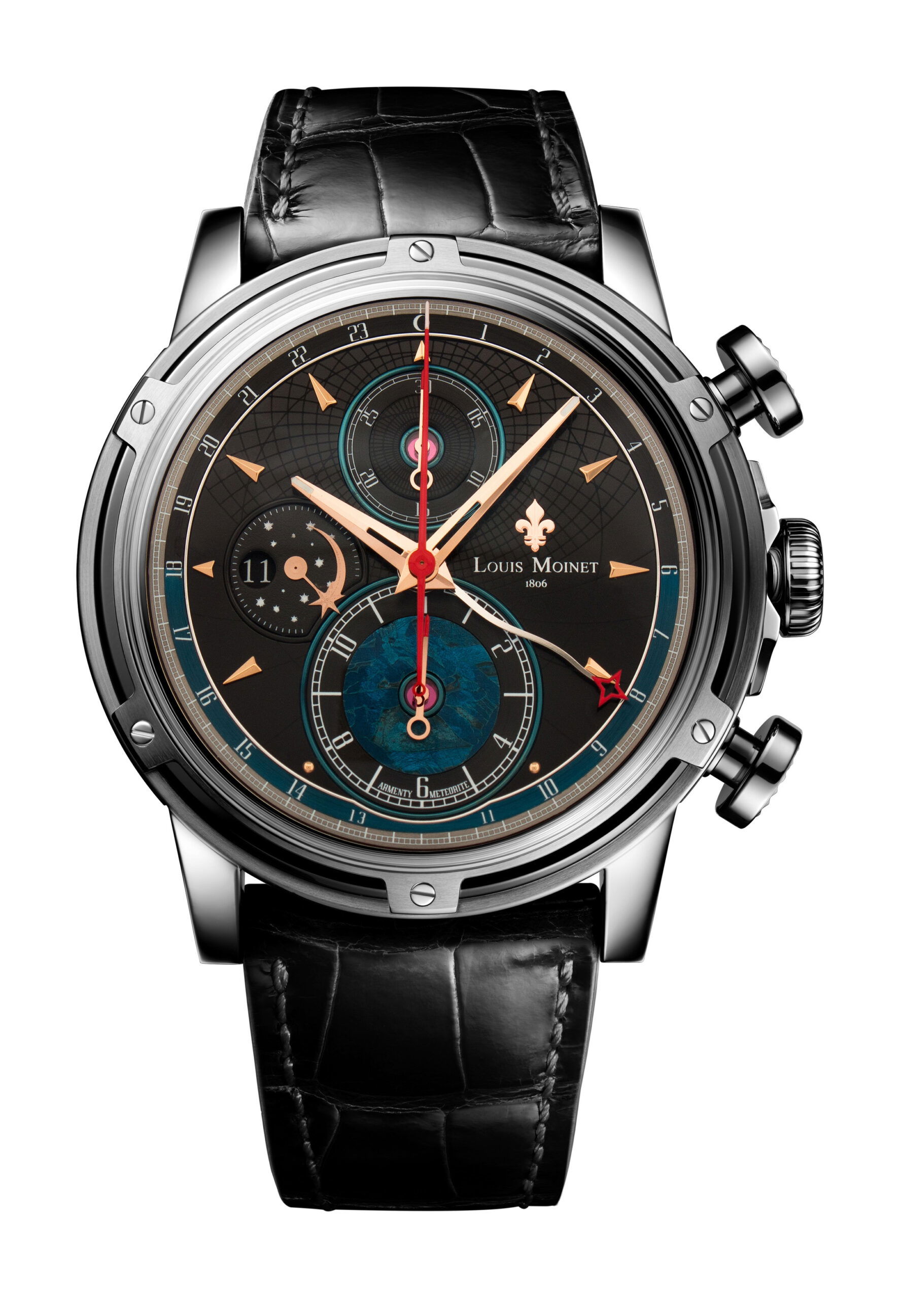 Louis Moinet Midnight Star luxury timepiece - detailed view