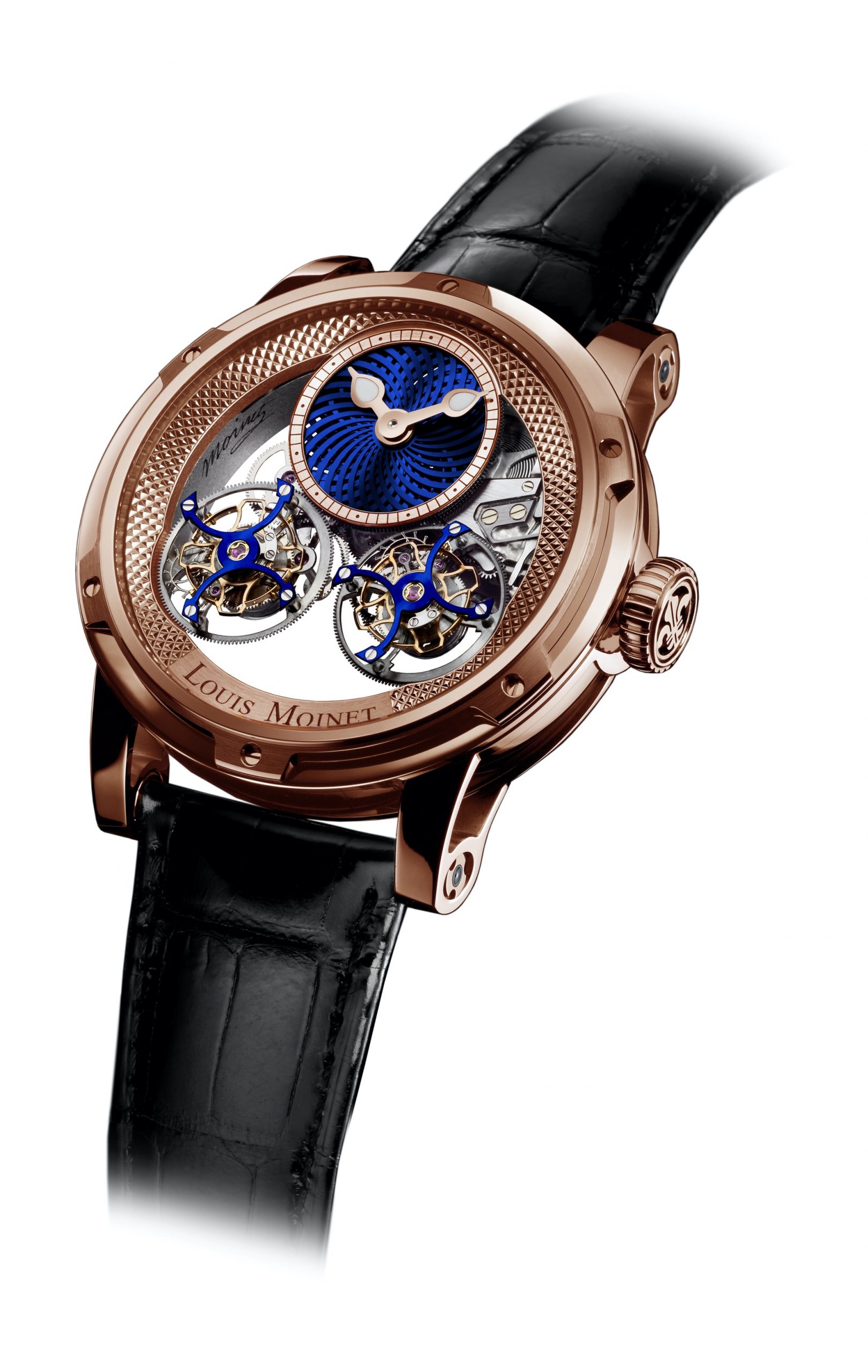 Louis Moinet Mobilis luxury timepiece - detailed view