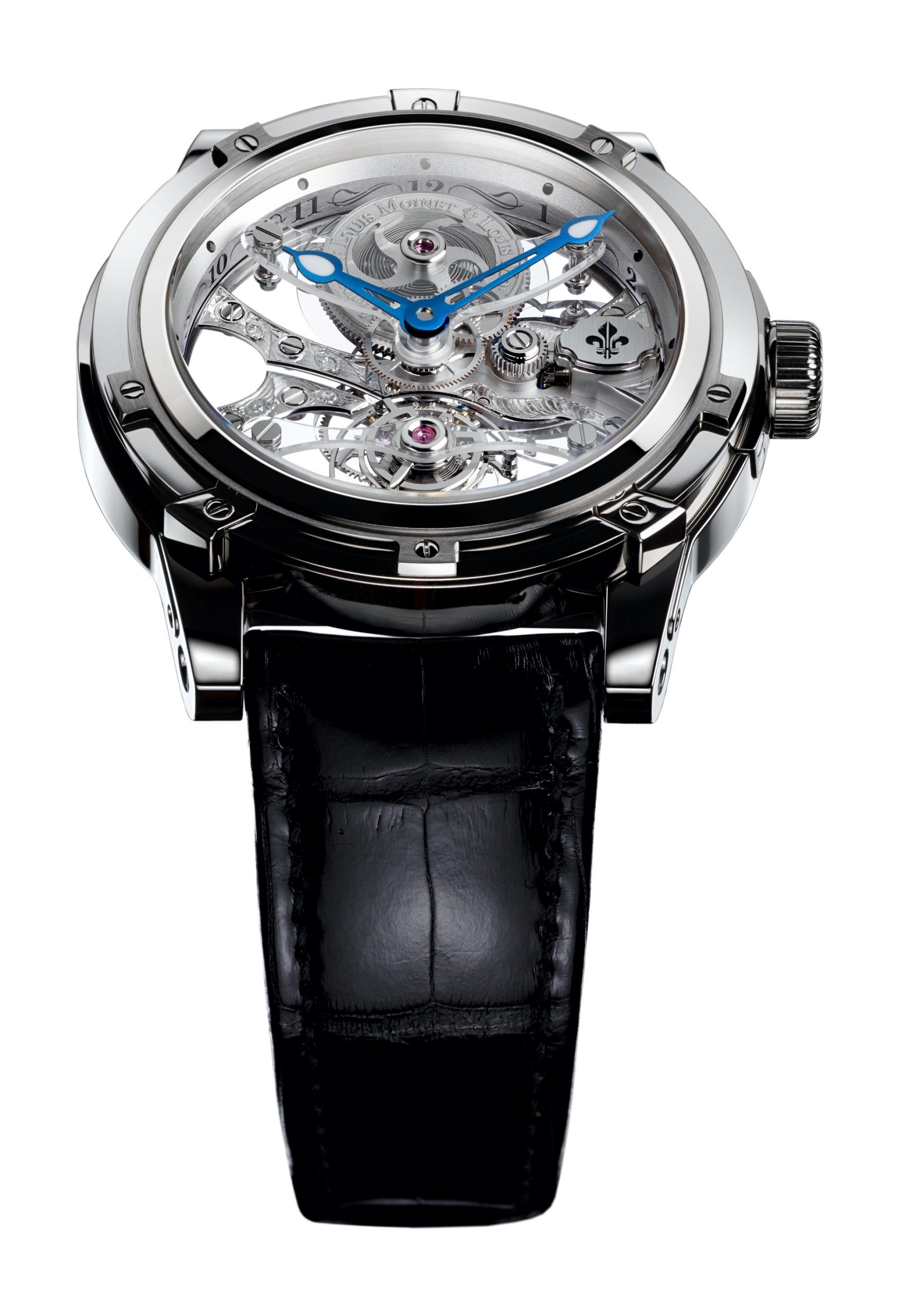 Louis Moinet Sapphire Tourbillon luxury timepiece - detailed view