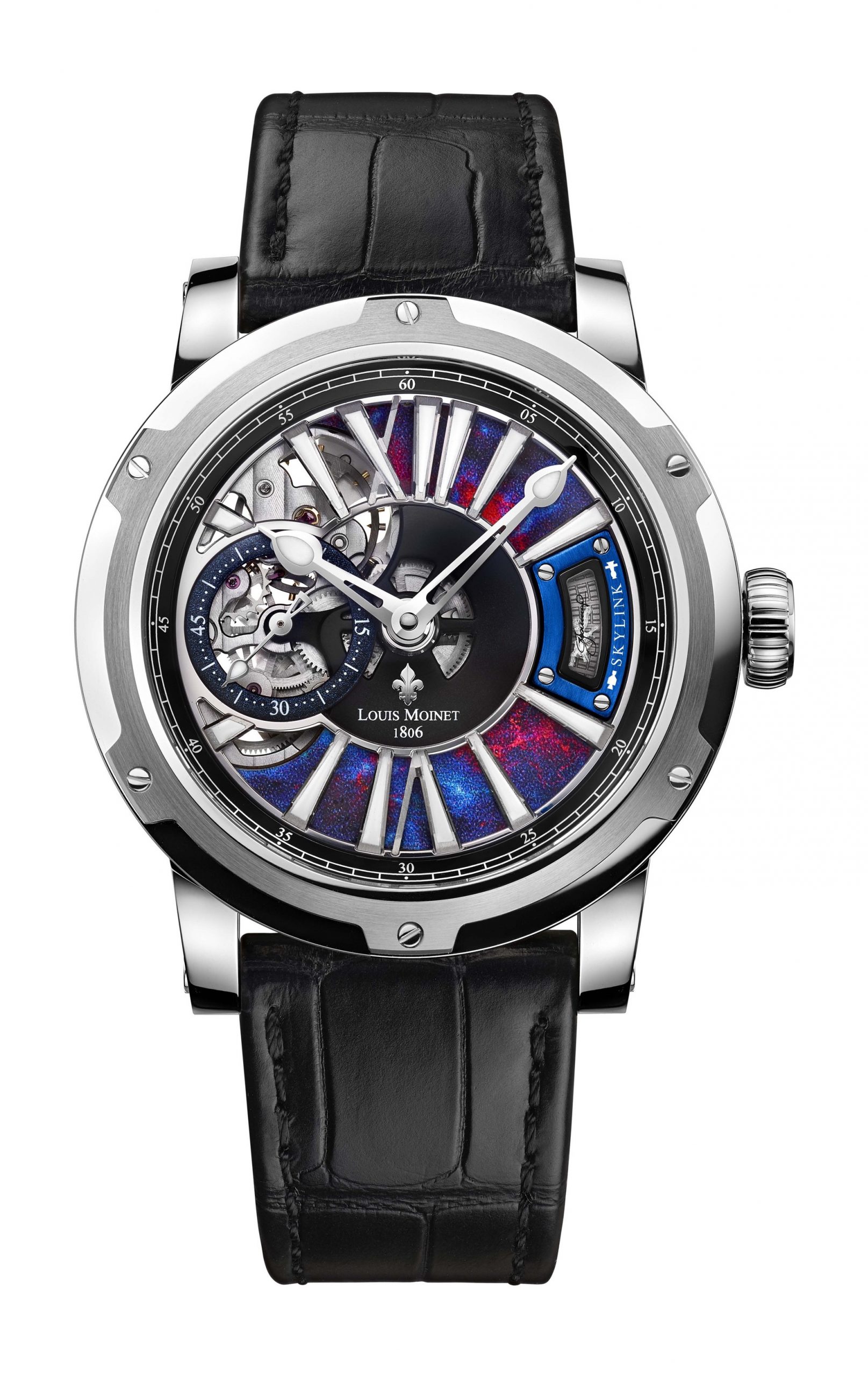 Louis Moinet Skylink luxury timepiece - detailed view