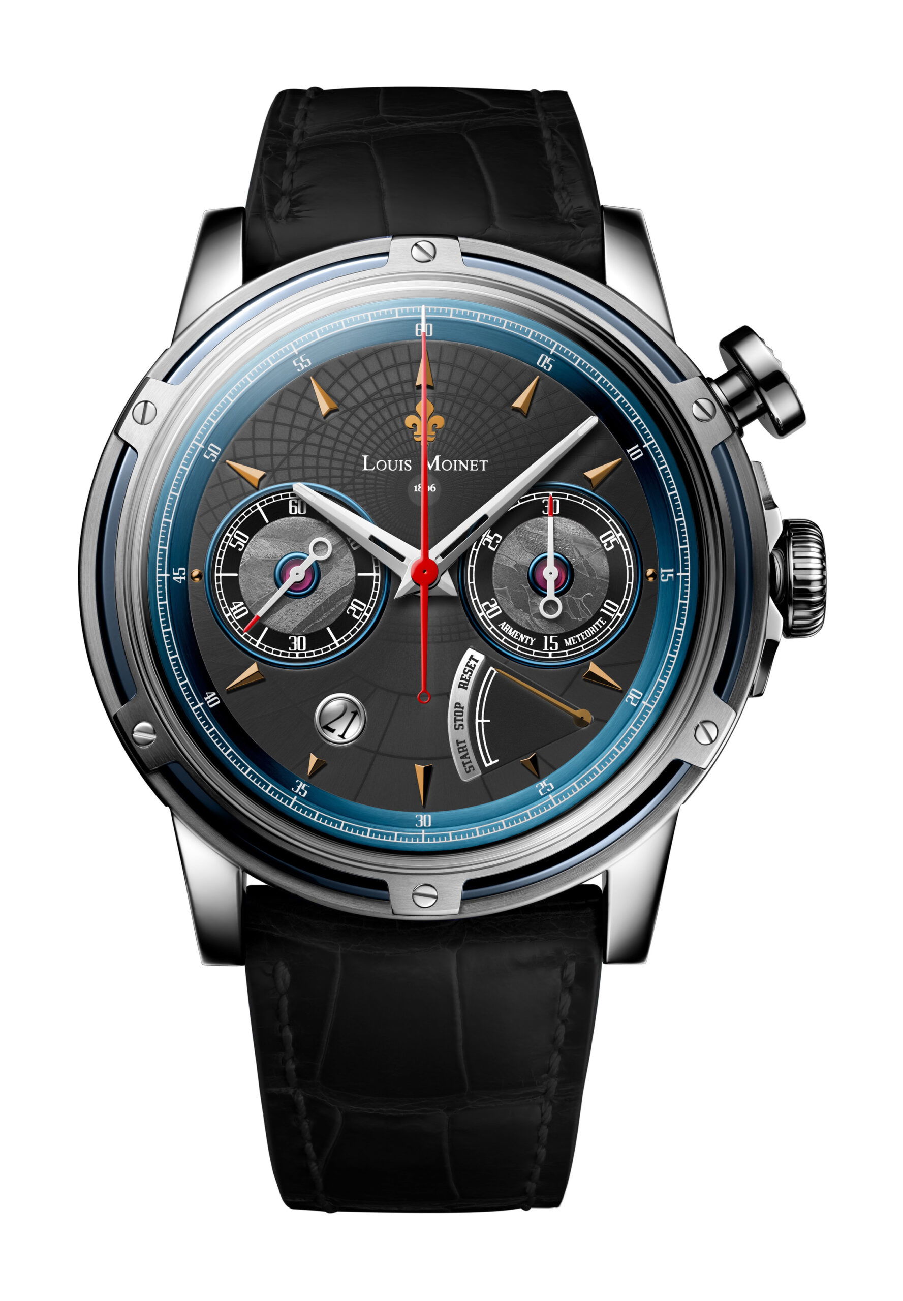 Louis Moinet Space One luxury timepiece - detailed view