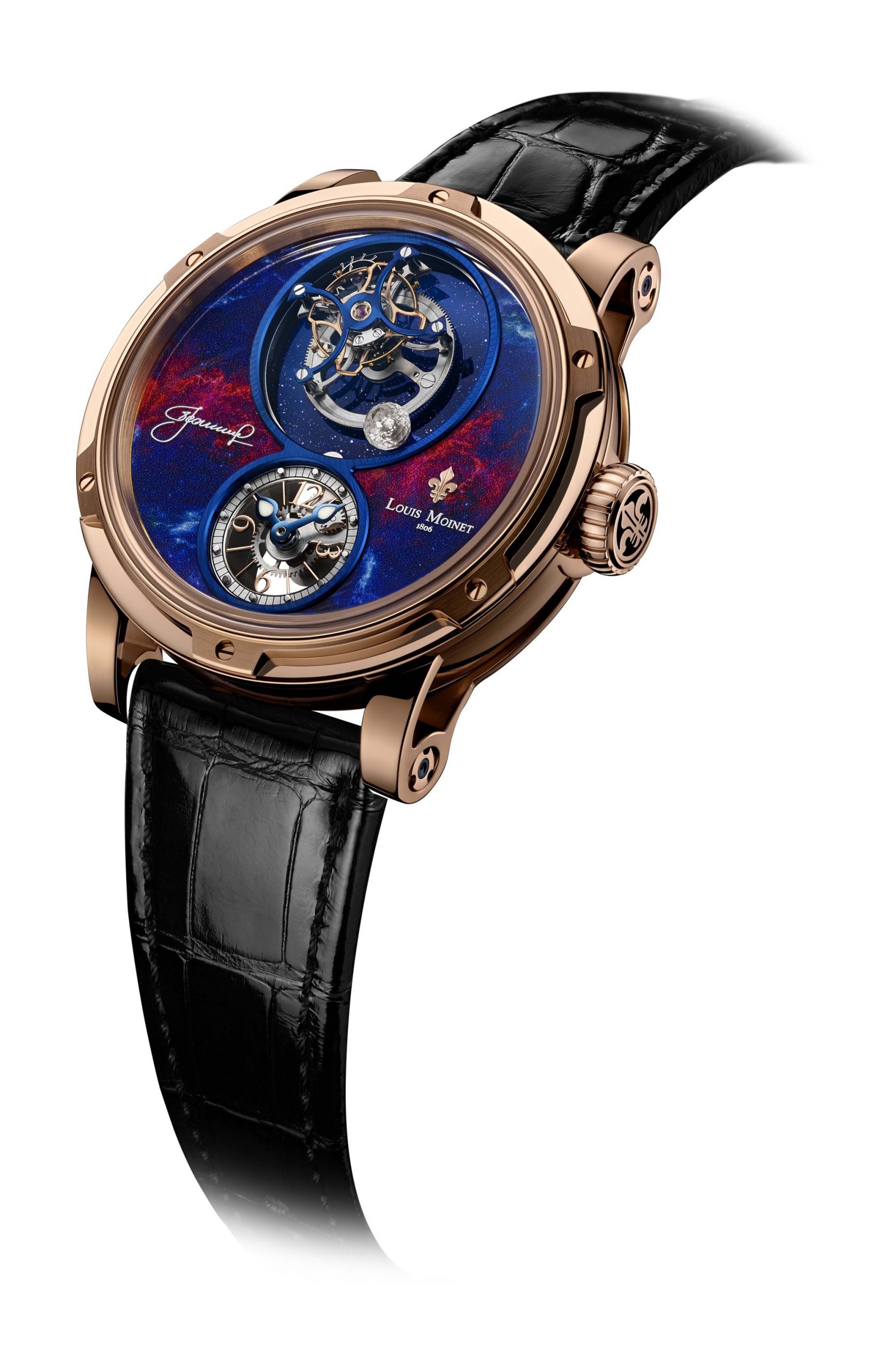 Louis Moinet Spacewalker luxury timepiece - detailed view