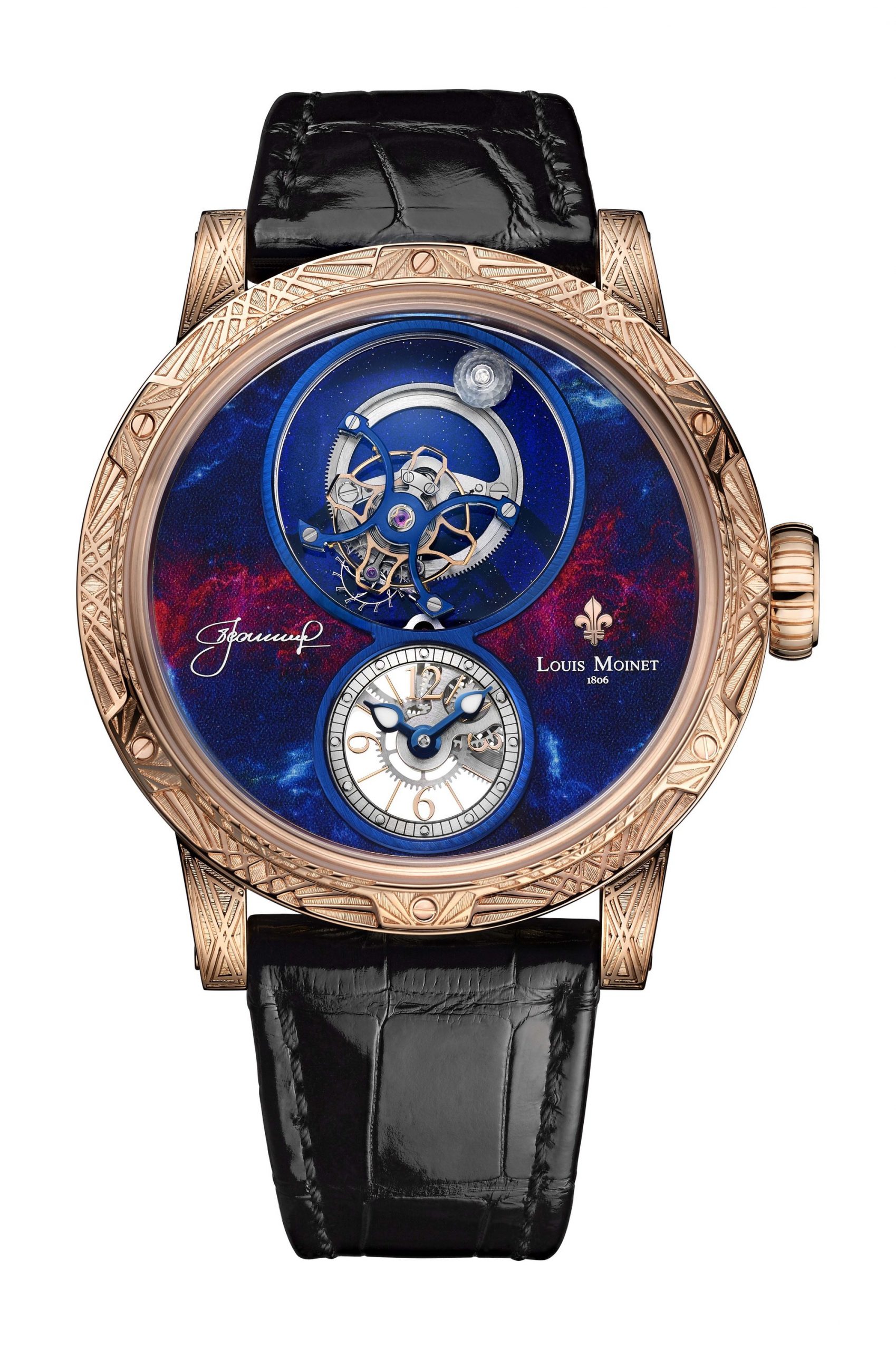 Louis Moinet Spacewalker luxury timepiece - detailed view