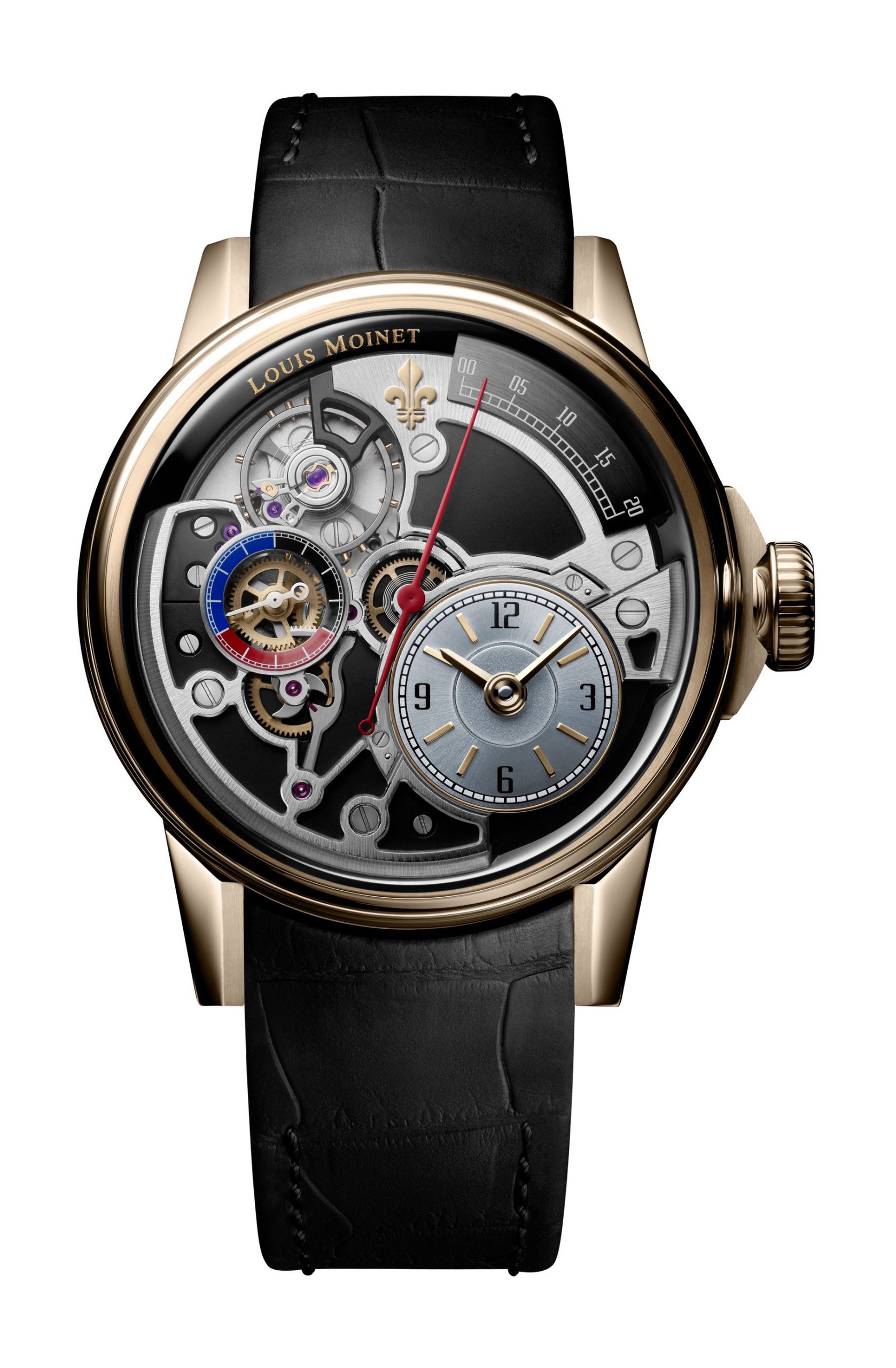 Louis Moinet Tempograph Spirit luxury timepiece - detailed view