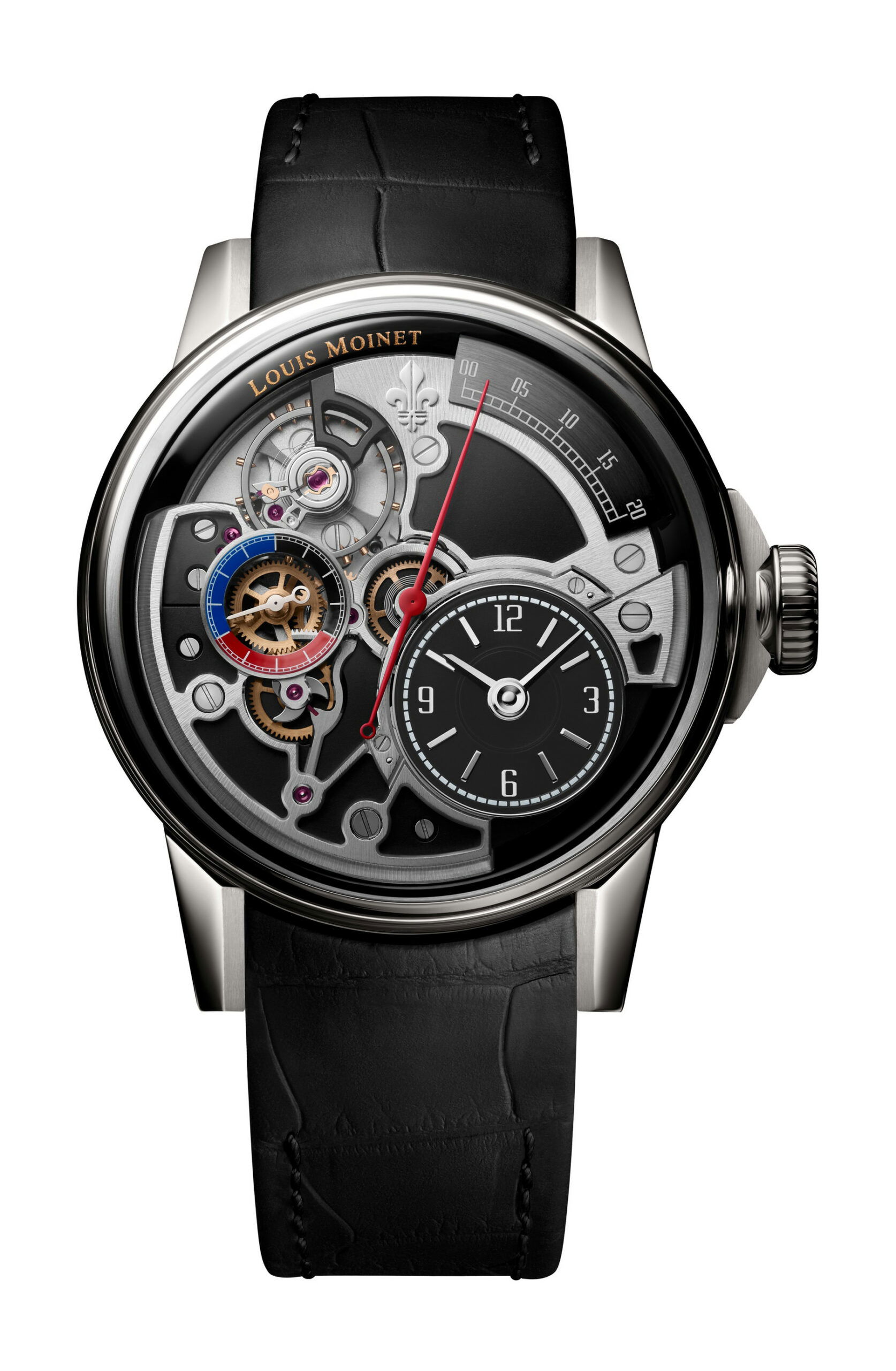 Louis Moinet Tempograph Spirit luxury timepiece - detailed view