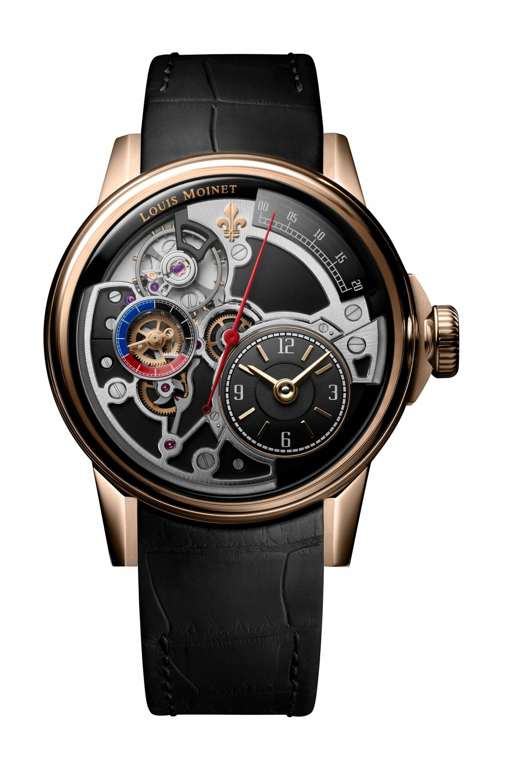 Louis Moinet Tempograph Spirit luxury timepiece - detailed view