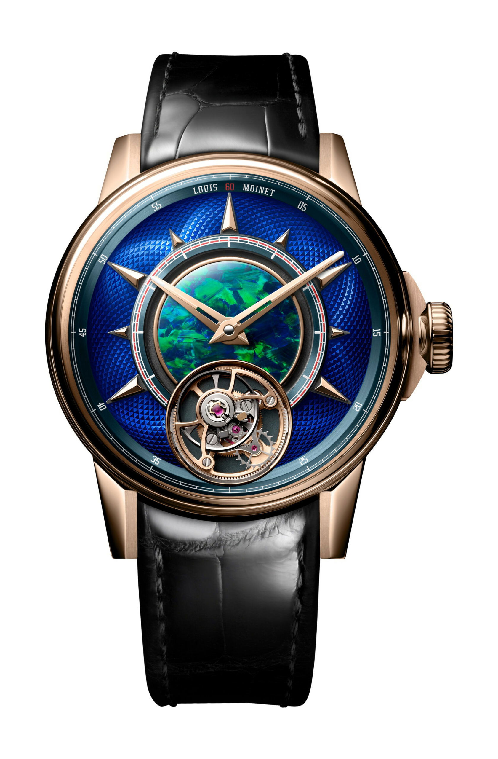 Louis Moinet Tourbillon Jules Vernes Under the Sea luxury timepiece - detailed view