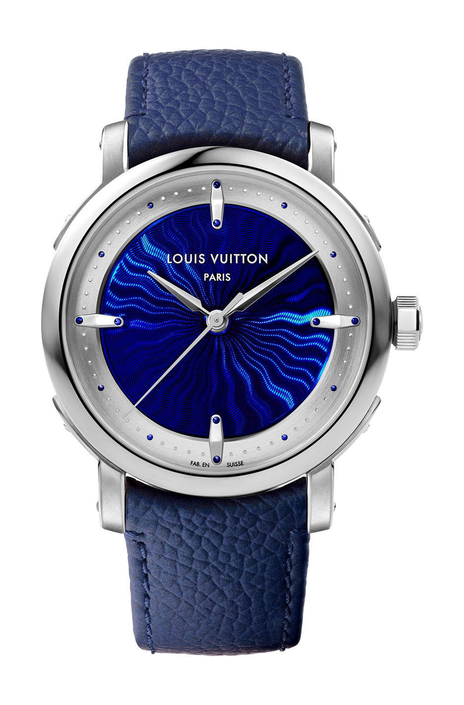 Louis Vuitton Escale Platinum Guilloche and Grand Feu Enamel watch
