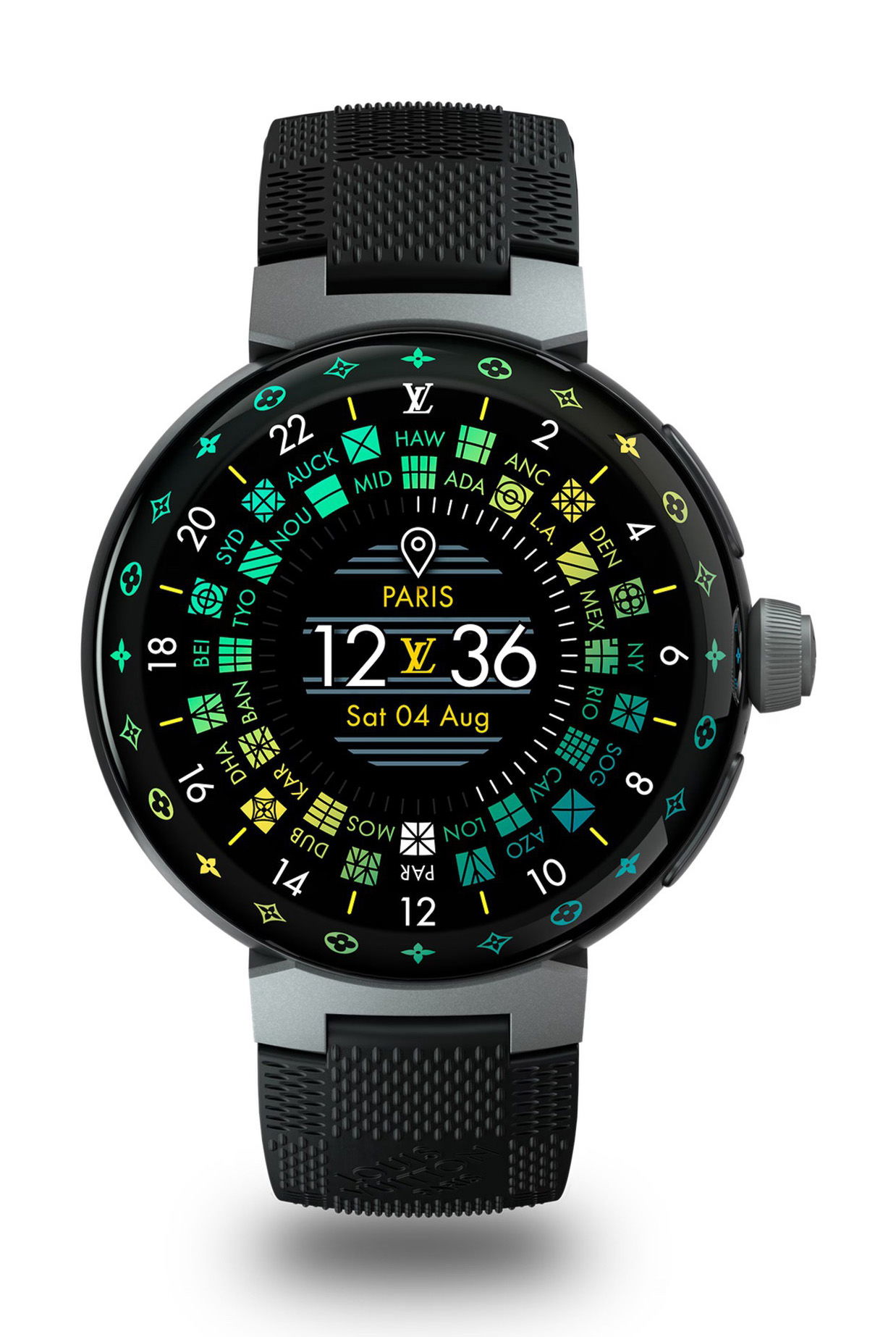 Louis Vuitton Tambour Horizon Light Up luxury timepiece - detailed view