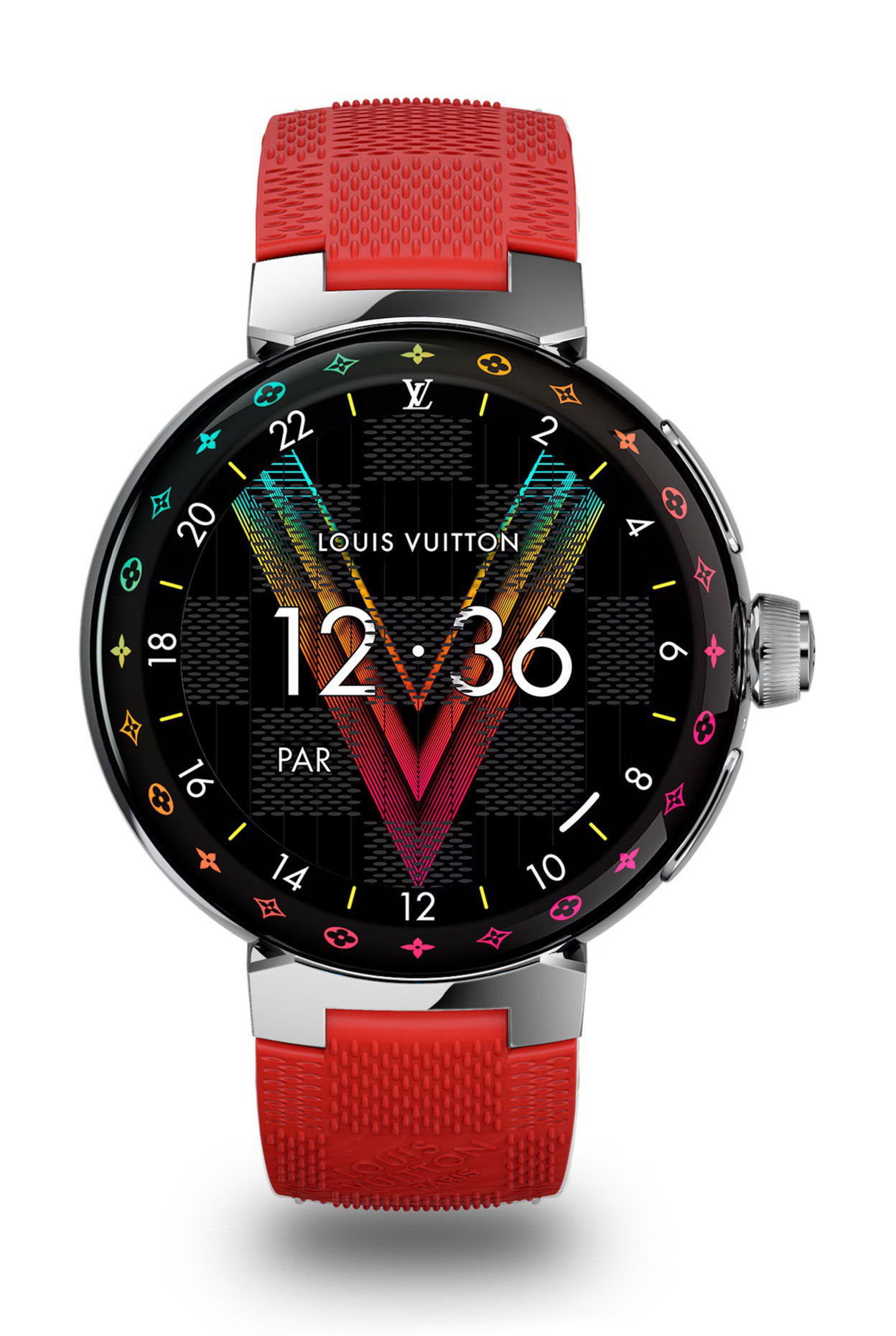 Louis Vuitton Tambour Horizon Light Up luxury timepiece - detailed view