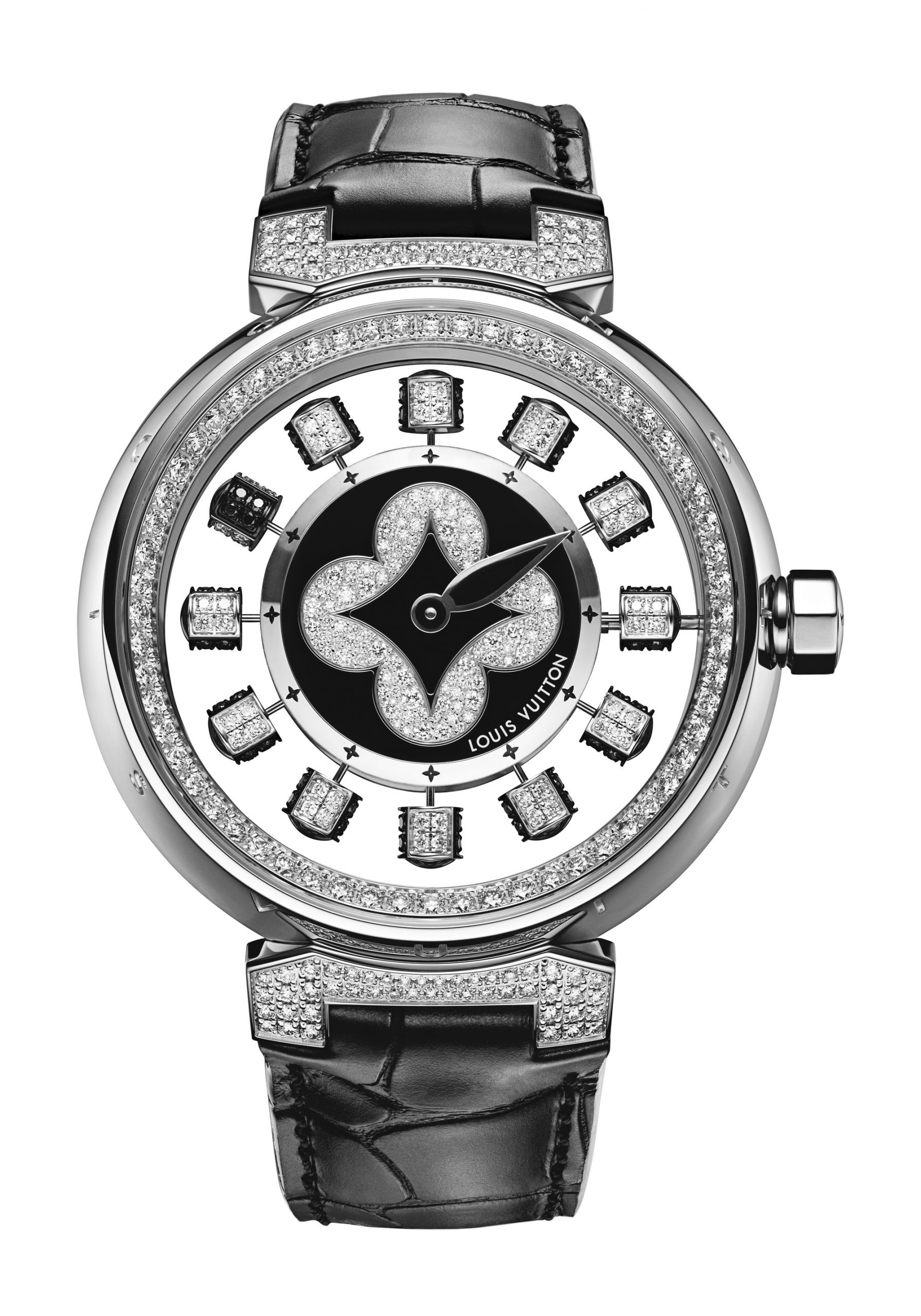 Louis Vuitton Tambour Spin Time Air luxury timepiece - detailed view