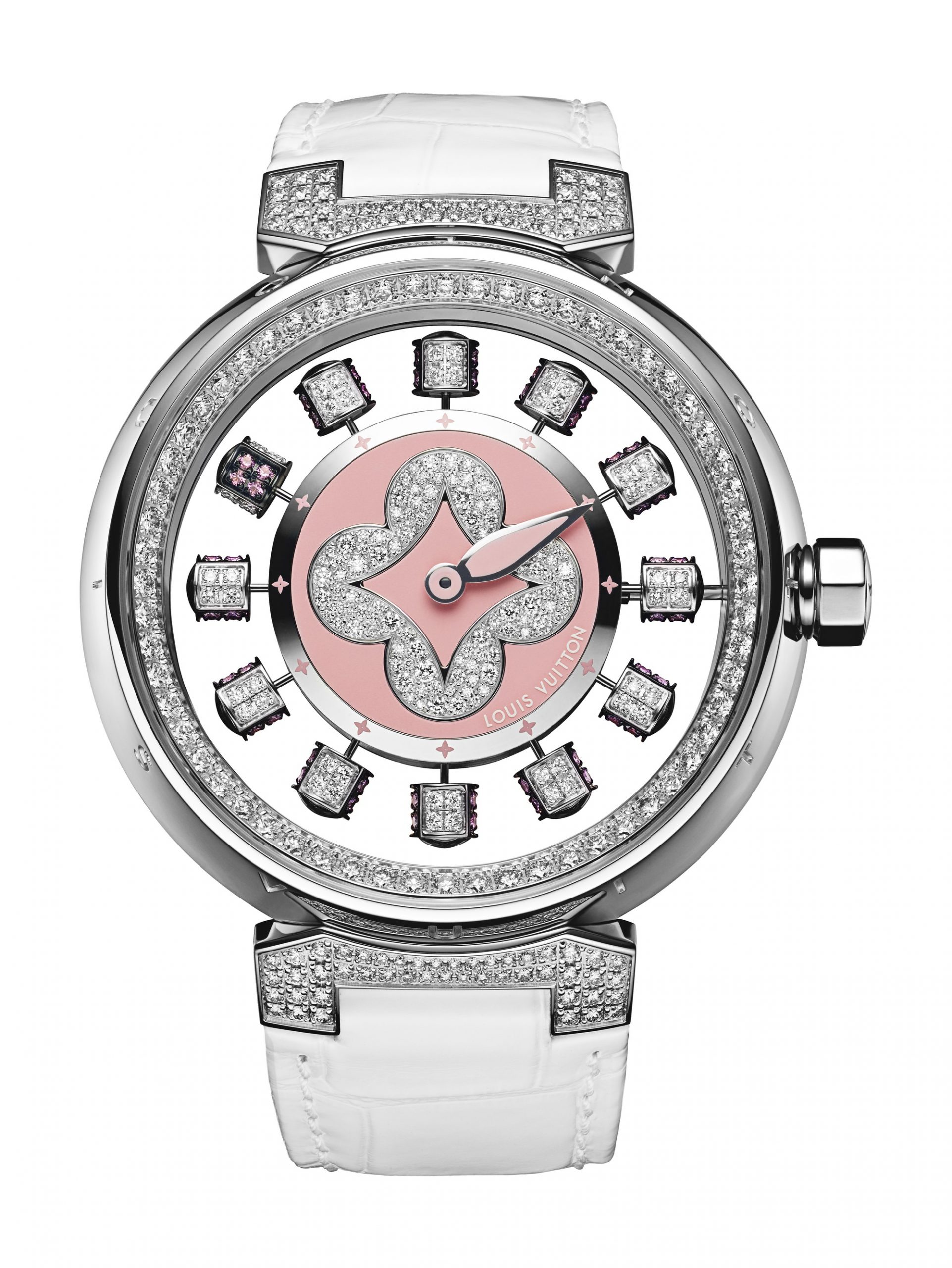 Louis Vuitton Tambour Spin Time Air luxury timepiece - detailed view
