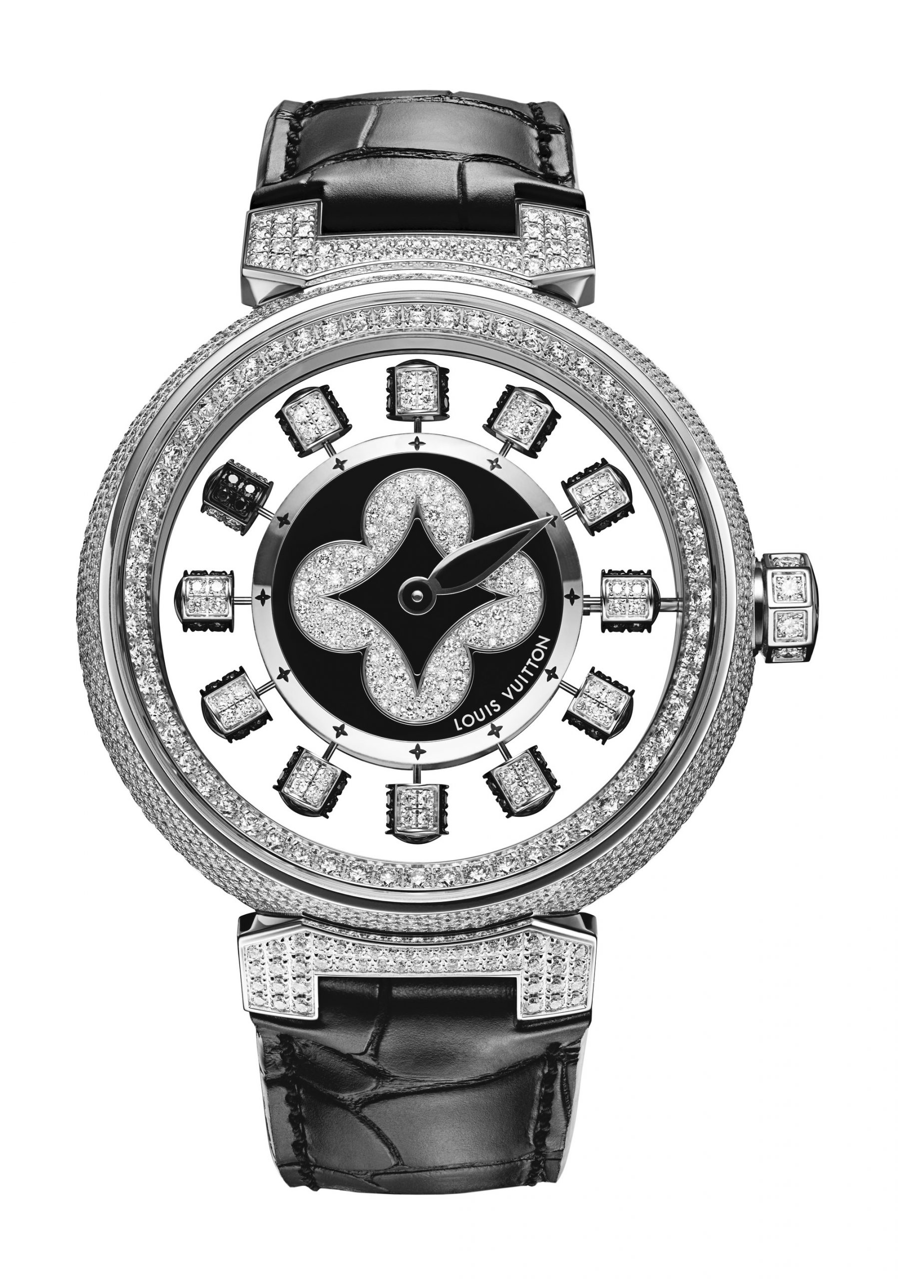 Louis Vuitton Tambour Spin Time Air luxury timepiece - detailed view