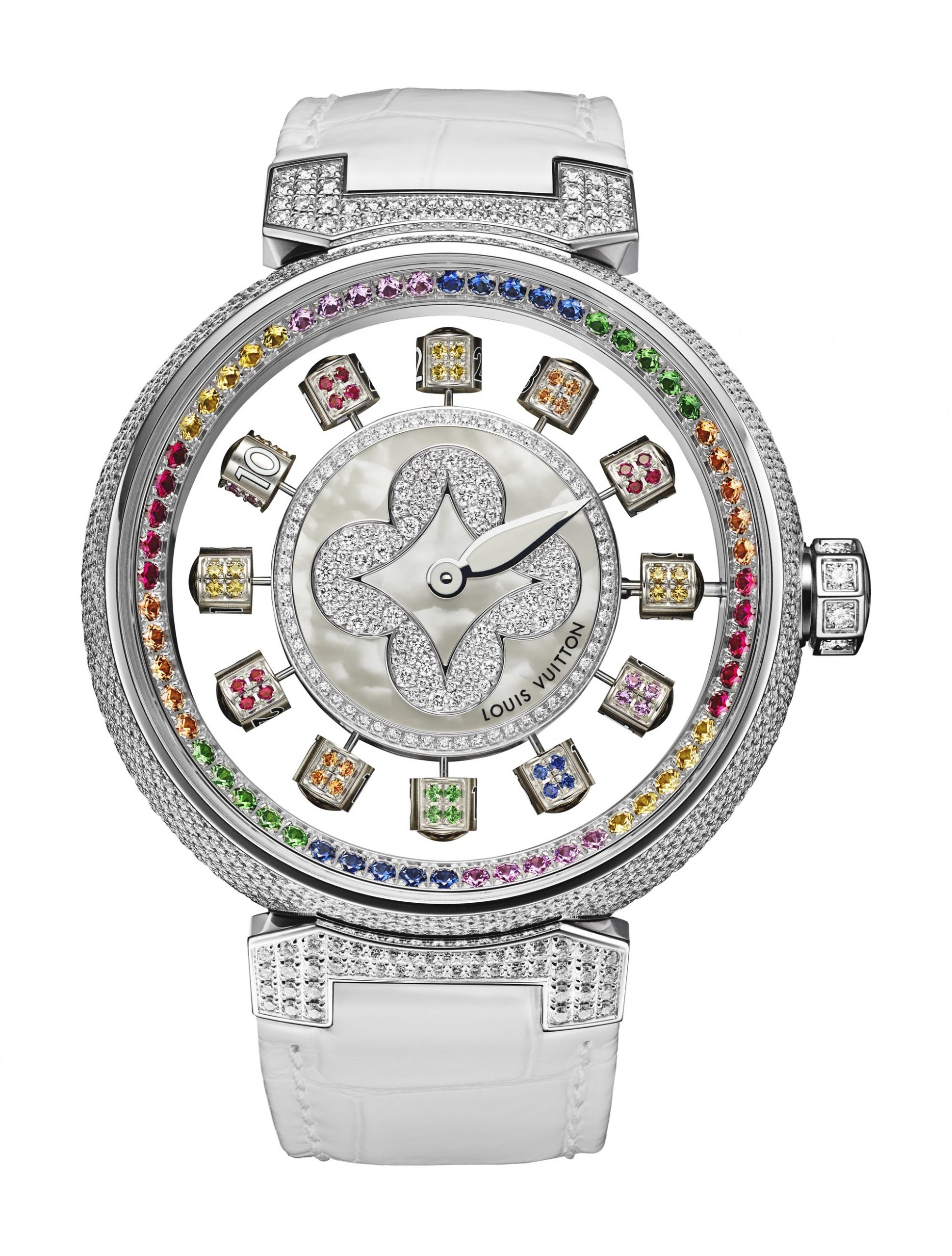 Louis Vuitton Tambour Spin Time Air luxury timepiece - detailed view