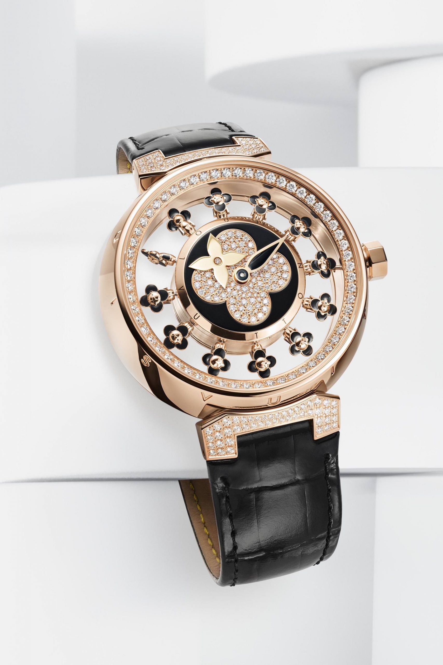 Louis Vuitton Tambour Spin Time Air Vivienne, Black - View 2
