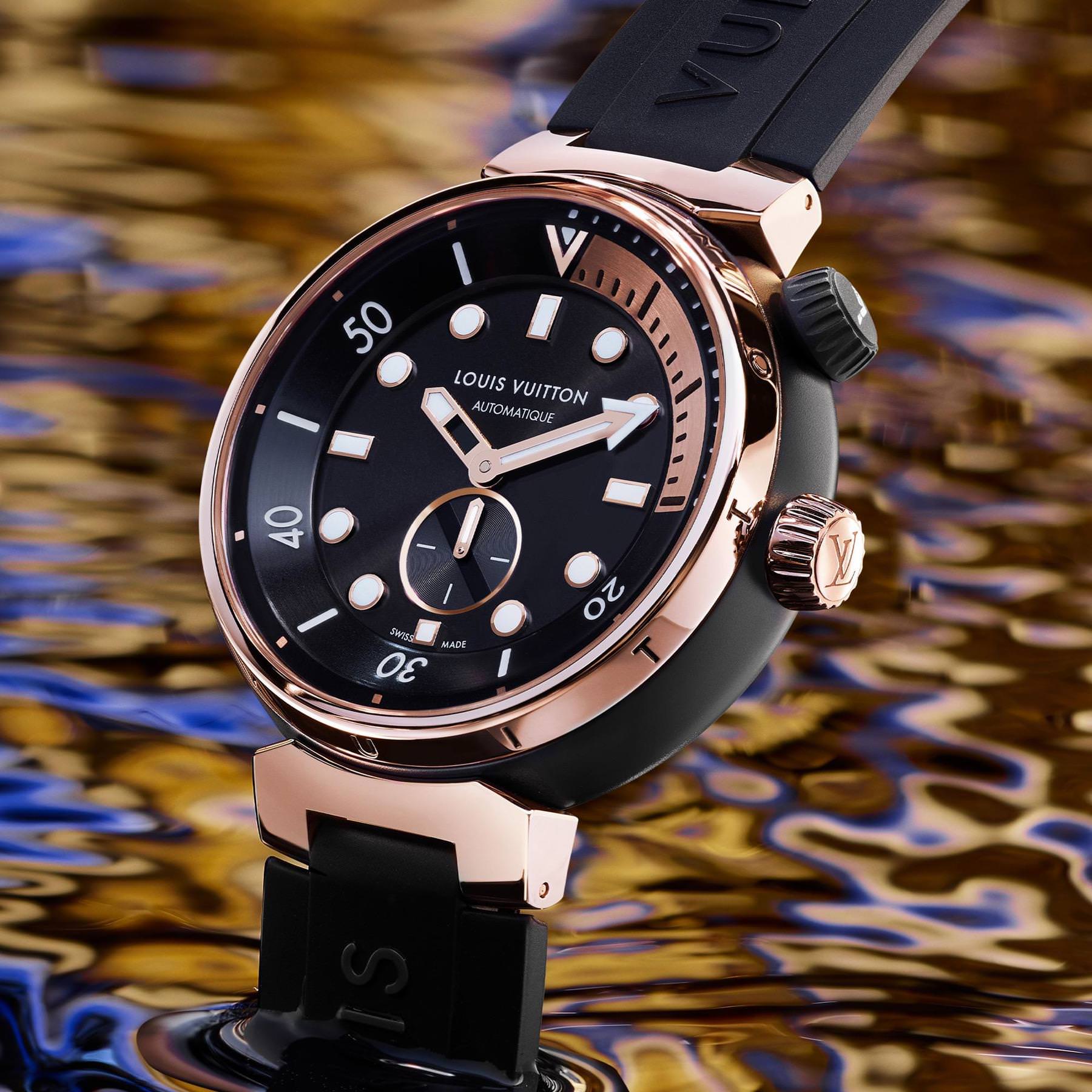 Louis Vuitton Tambour Street Diver Black Blaze - View 2