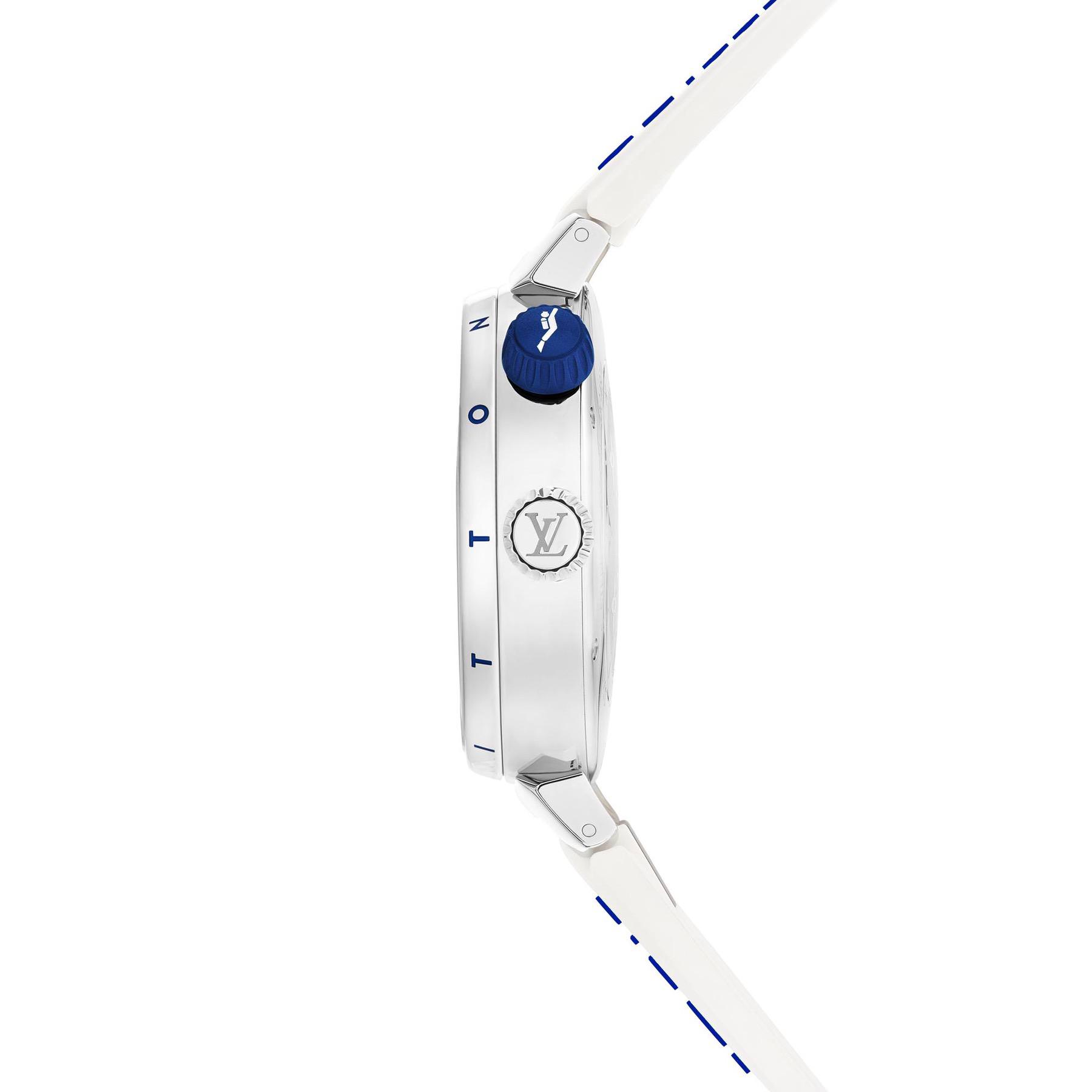 Louis Vuitton Tambour Street Diver Pacific White - View 3