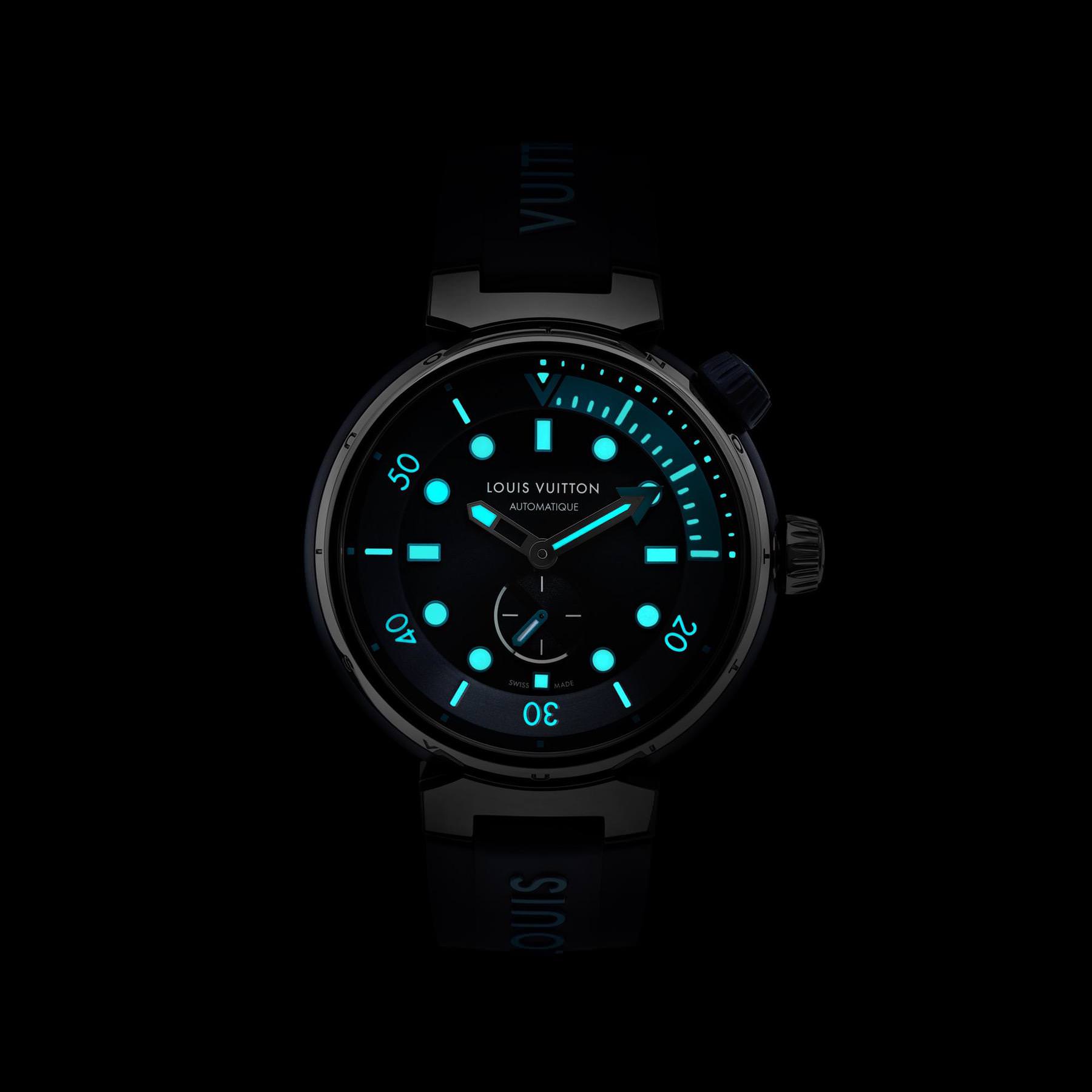 Louis Vuitton Tambour Street Diver Skyline Blue - View 3