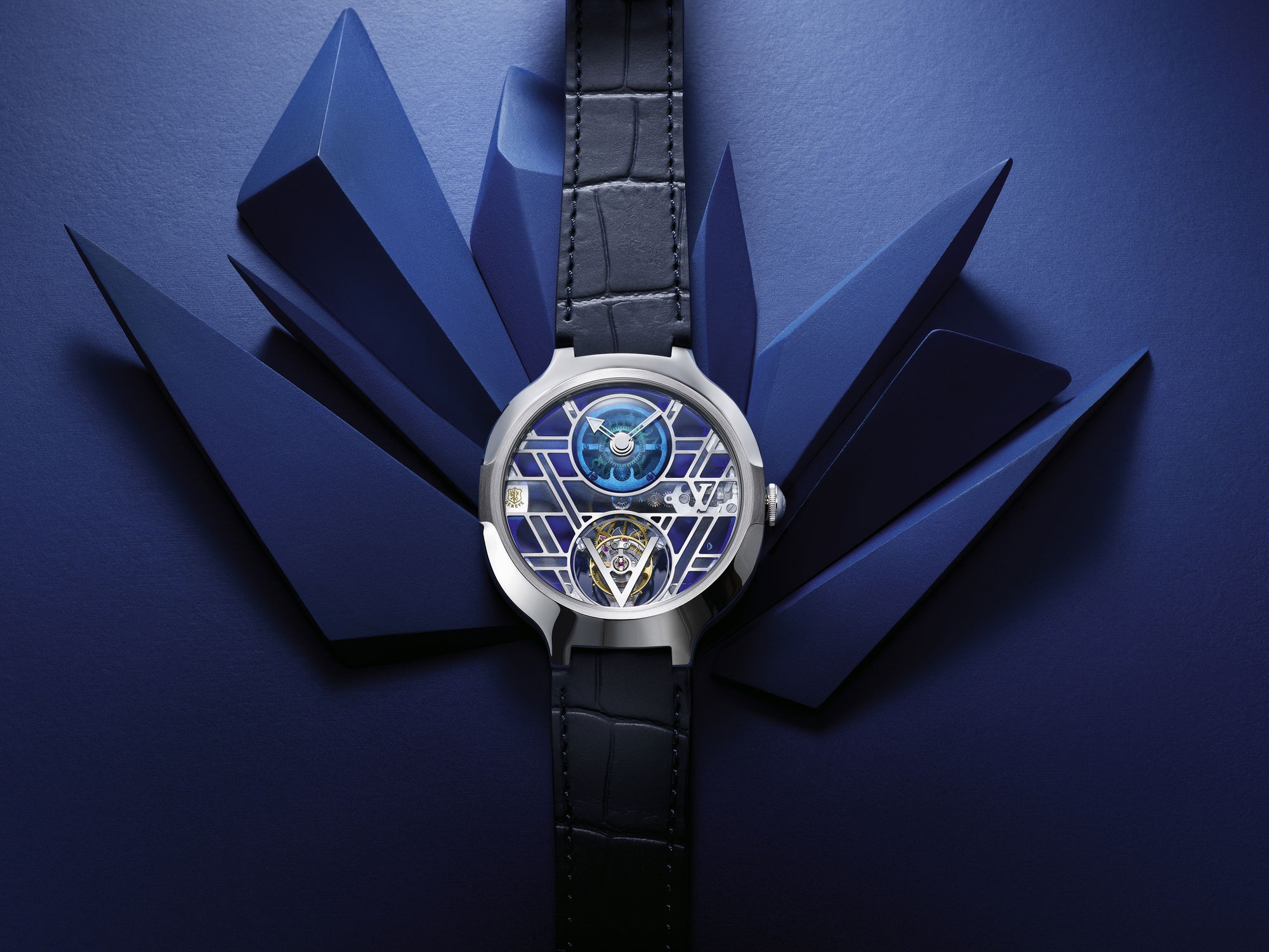 Louis Vuitton Voyager Flying Tourbillon Poinçon de Genève Plique-à-Jour - View 2