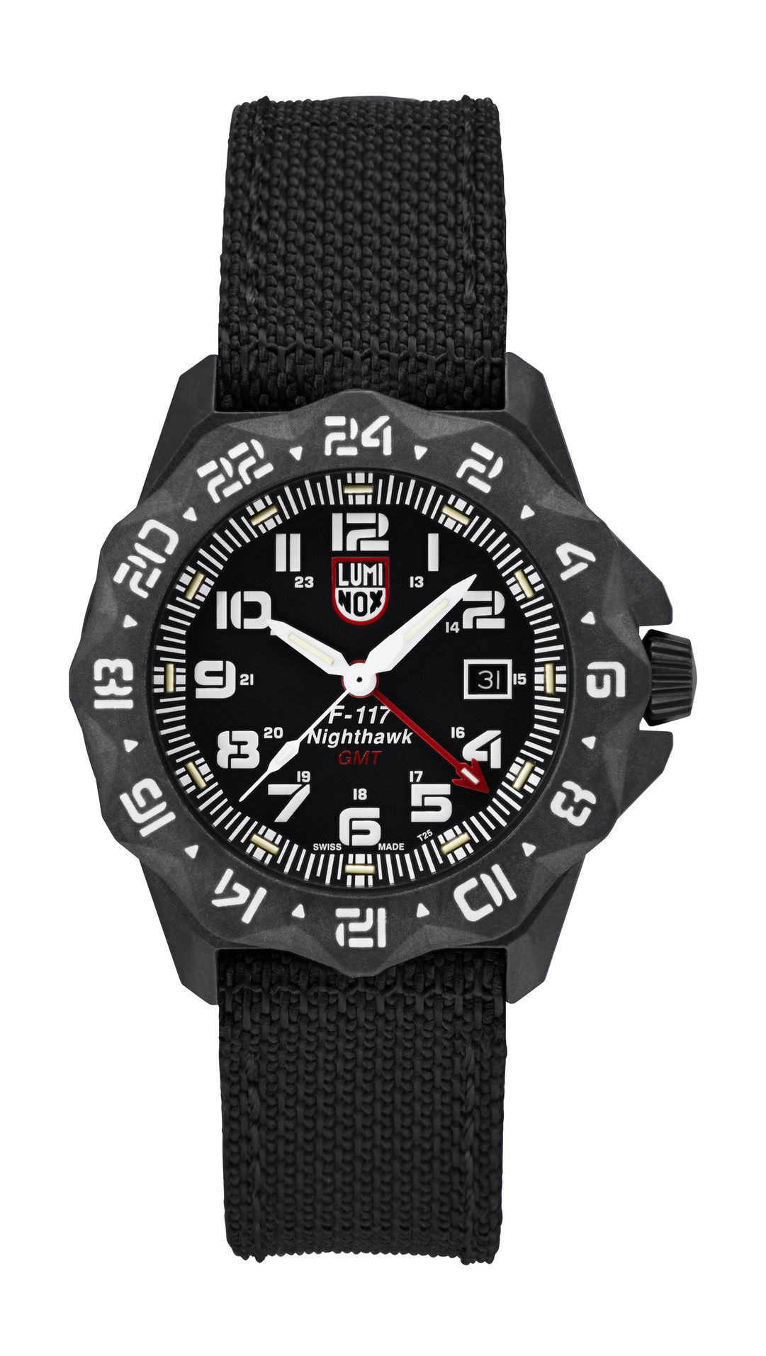 Luminox F-117 Nighthawk 6440 Series luxury timepiece - detailed view