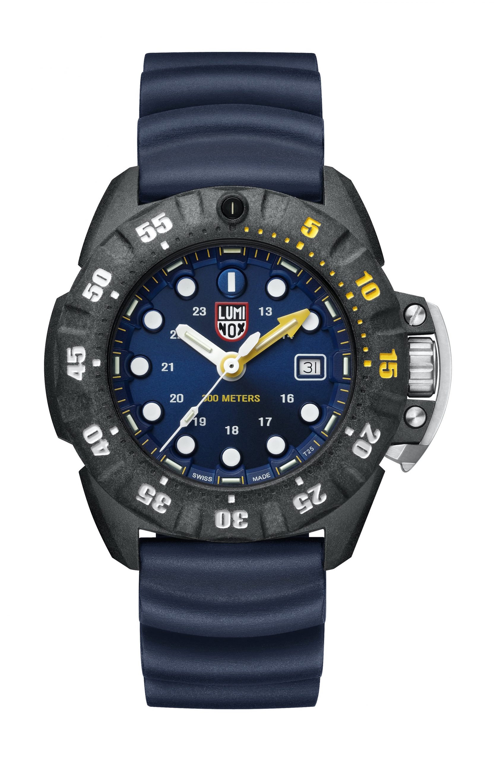 Luminox Scott Cassel Deep Dive 1550 Series luxury timepiece - detailed view